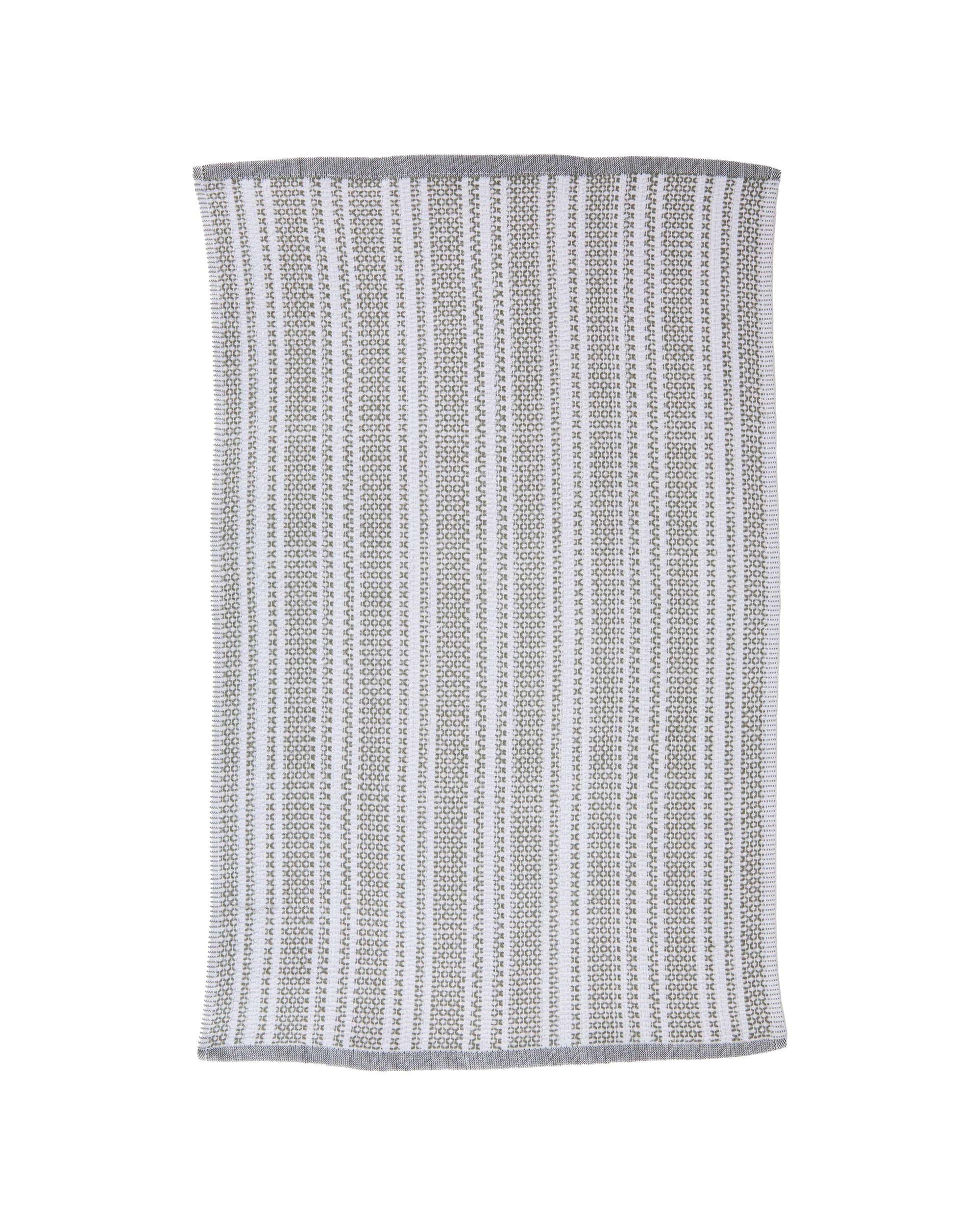 4 4 Pack Green Check Terry Tea Towel, 4 of 7