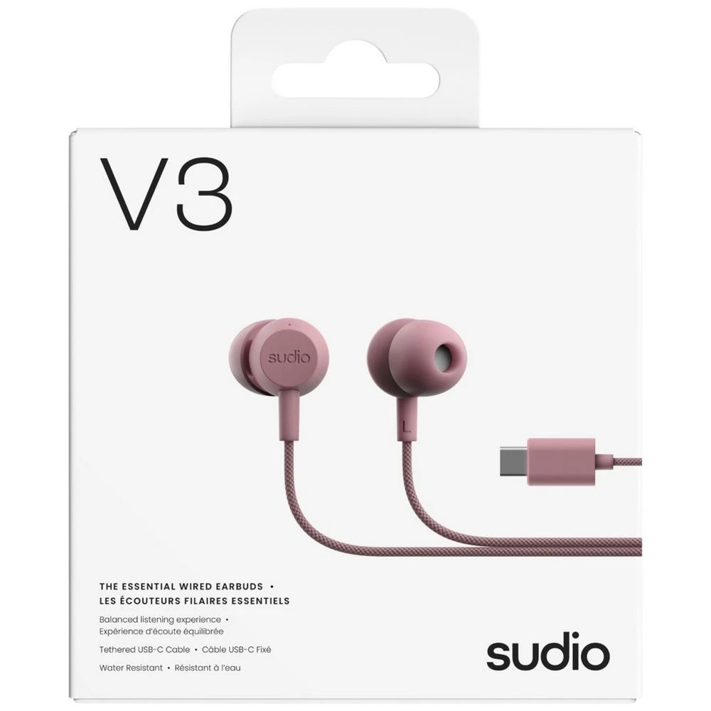 4 Sudio V3 USB-C Earbuds Pink, 4 of 4