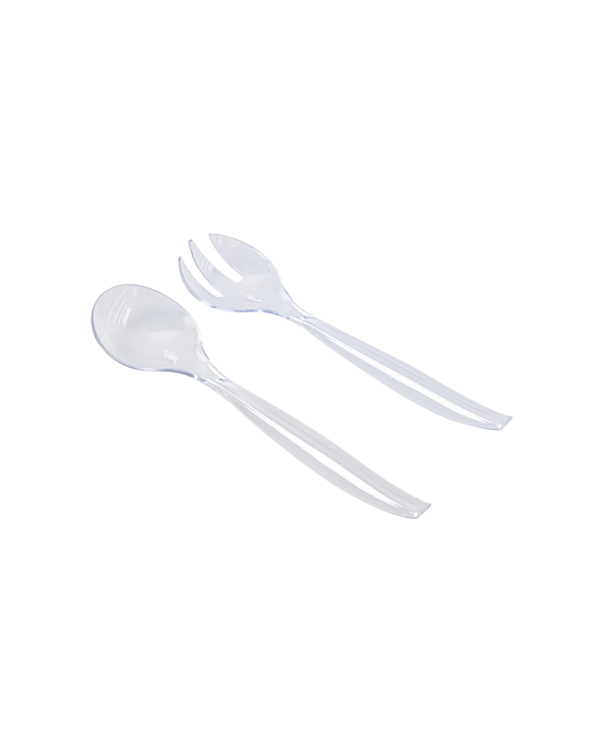 1 Partyware 2pc Salad Servers Set Serving Tools Serveware 245mm - Clear, 1 of 1