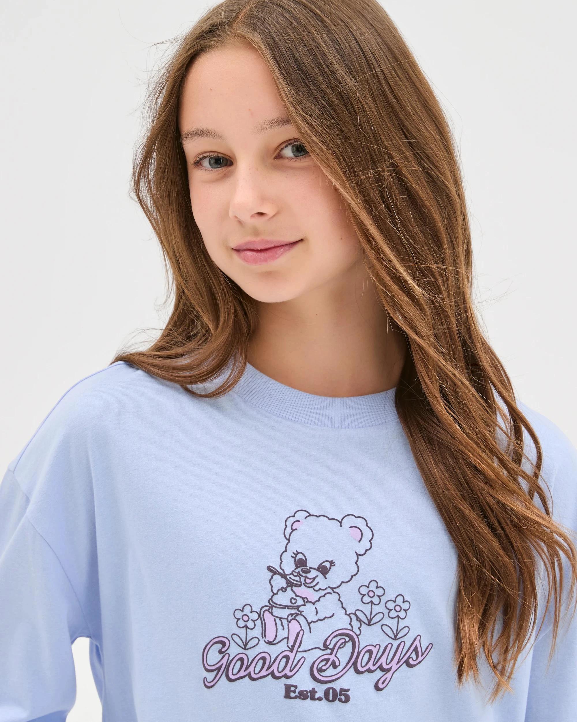 5 Target Kids Australian Cotton Long Sleeve T-Shirt TEDDIES BLUE, 5 of 7