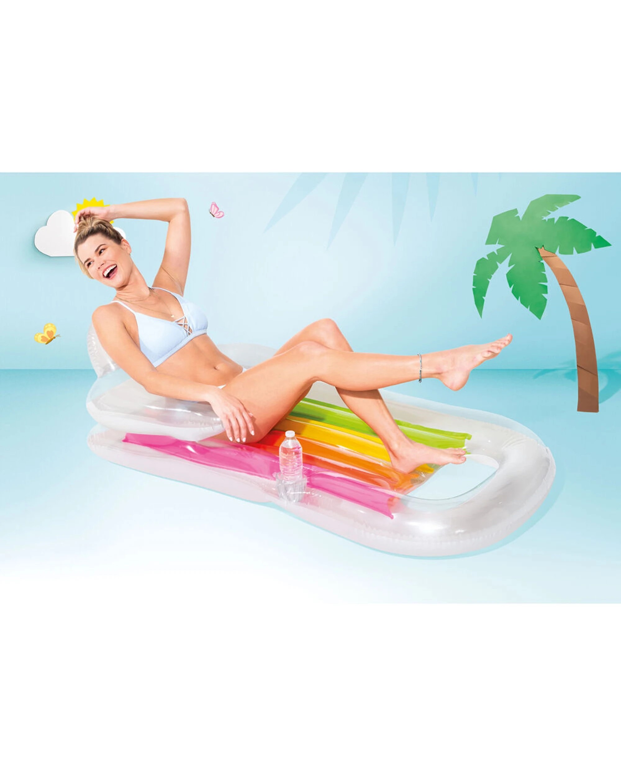 5 Intex 2PK King Kool Inflatable Outdoor Pool Lounges - Assorted, 5 of 5