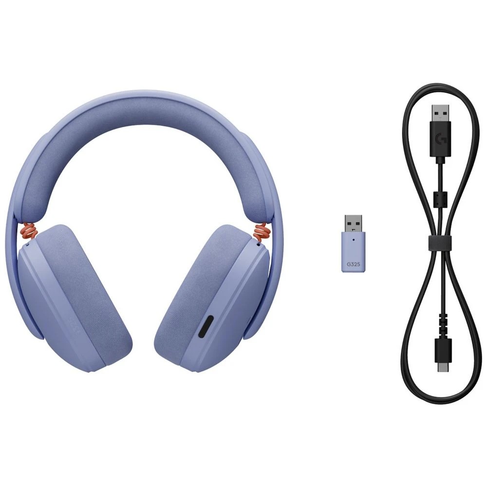 9 Logitech G G325 Wireless Headset Lilac, 9 of 10
