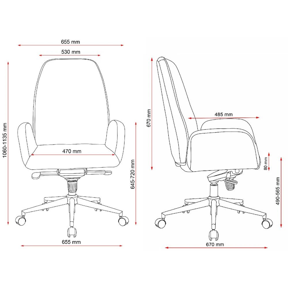10 Lindenberg Chair PU Brown Ergonomic Chairs and Desk Chairs, 10 of 10