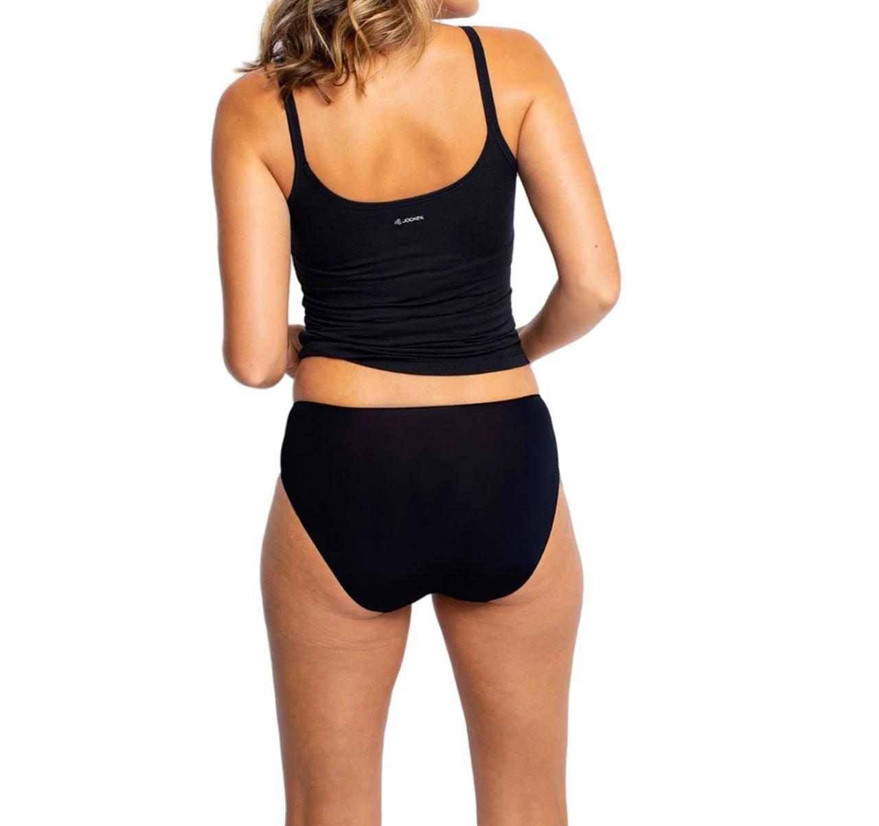 1 Jockey No Panty Line Promise Tactel Bikini - Black Underwear Undies Briefs BLACK, 1 of 2