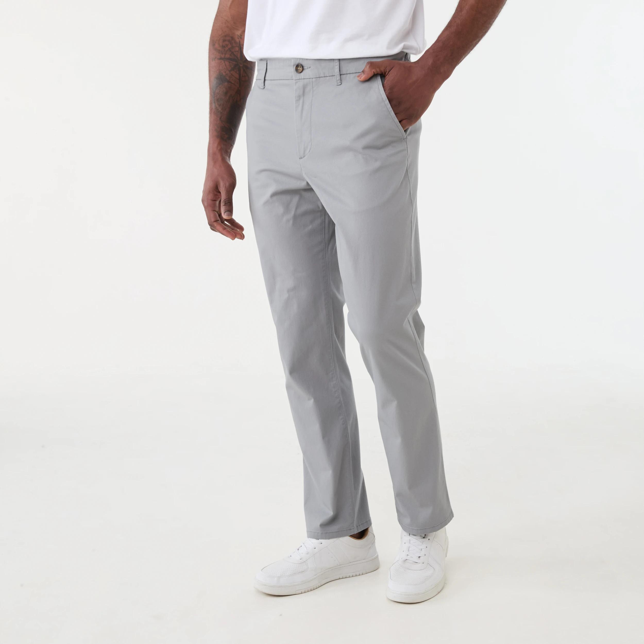 2 Straight Casual Chino Pants WILD DOVE, 2 of 5