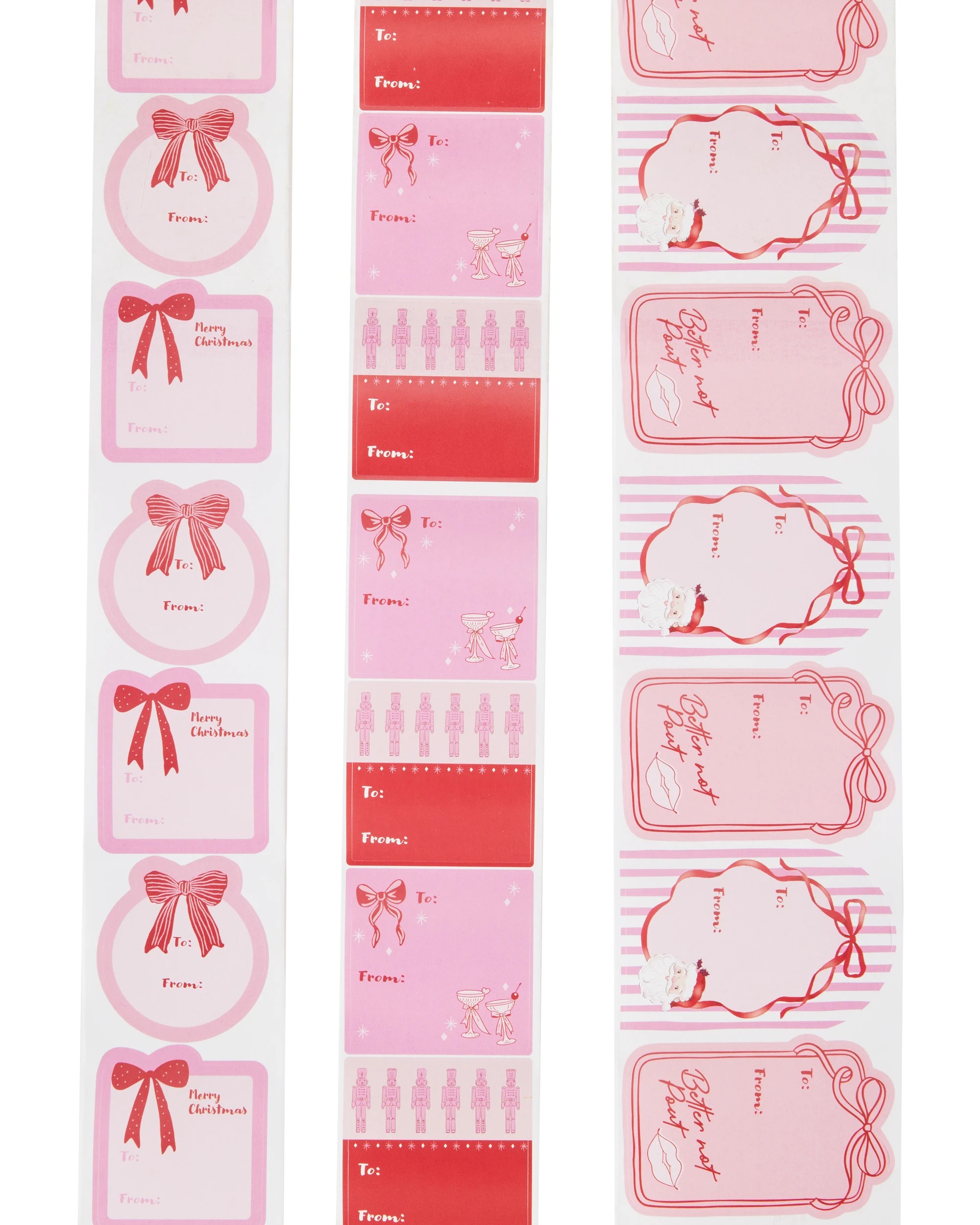 4 120 Pack Christmas Sticker Tags Roll - Assorted, 4 of 6