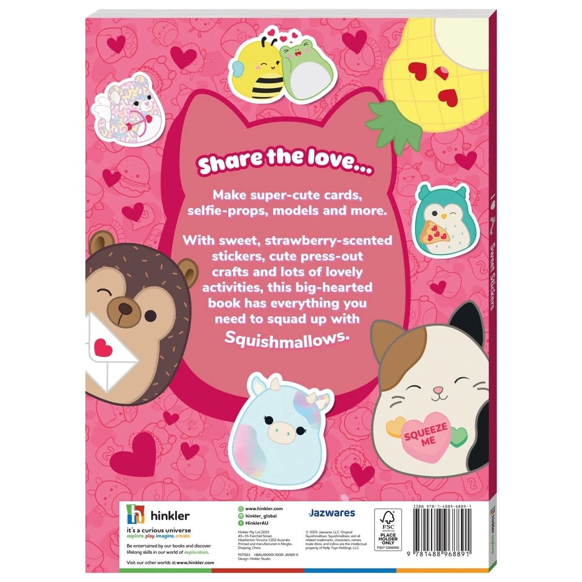 6 I Love Original Squishmallows Sweet Stickers - Book, 6 of 6
