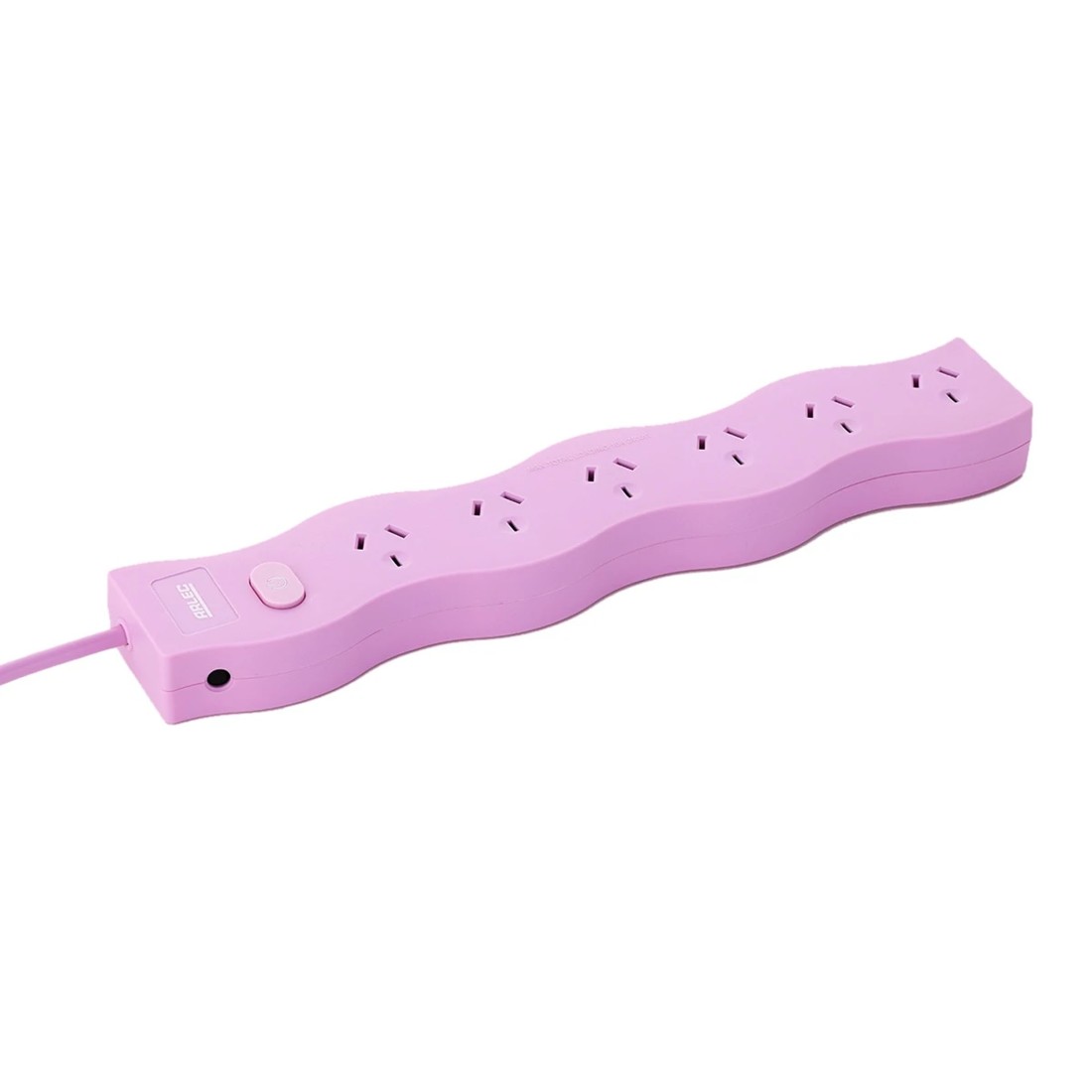 3 Arlec 6 Outlet Wave Master On/Off Switch Powerboard - Pink, 3 of 6