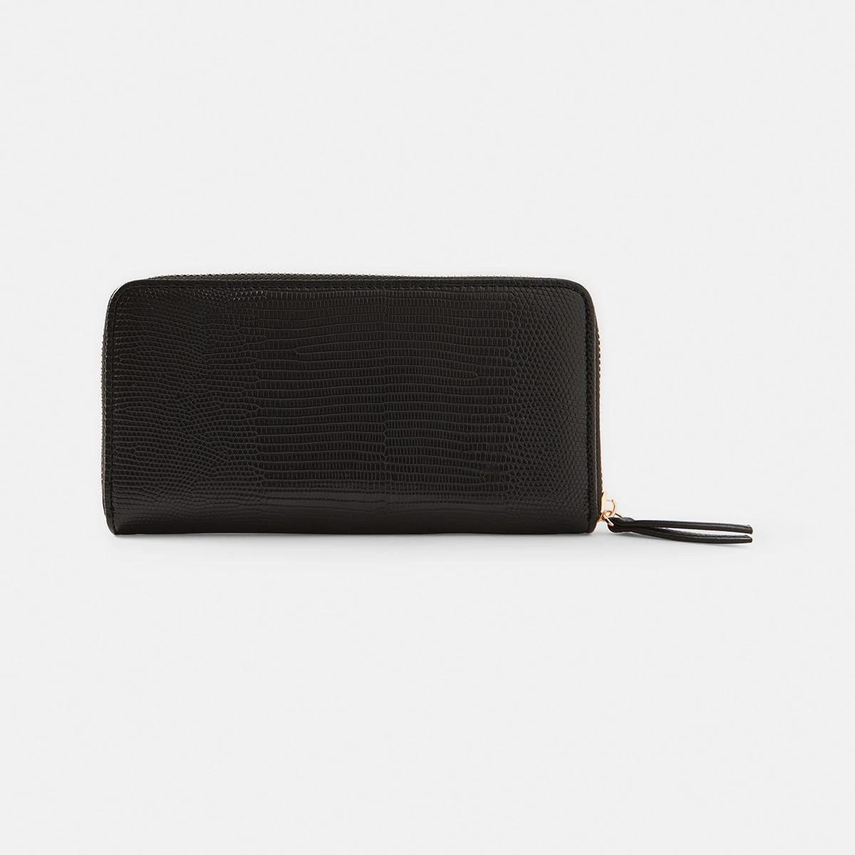 1 Large Zip Purse Black, 1 of 4
