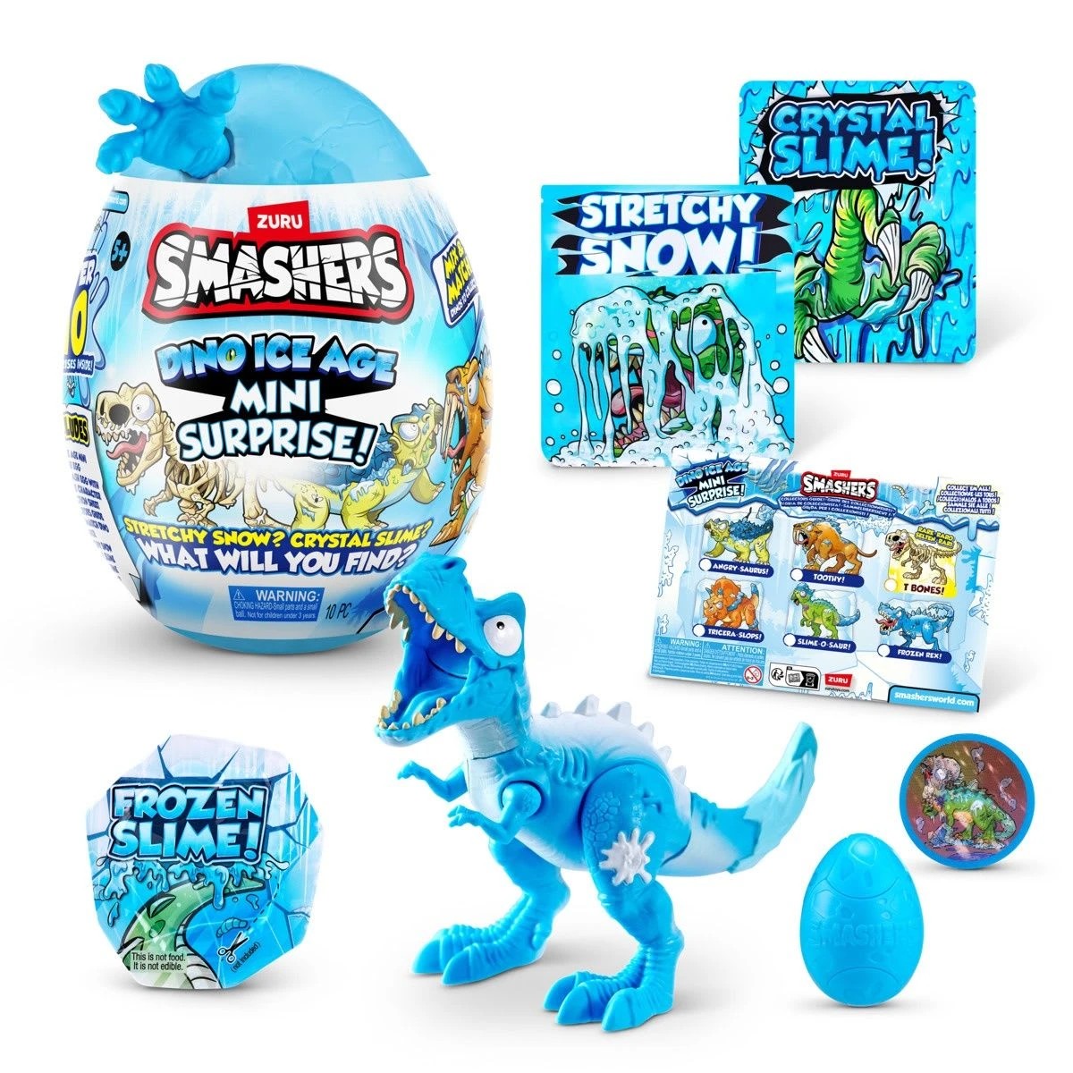 3 10 Piece Zuru Smashers Dino Ice Age Mini Surprise Egg - Assorted, 3 of 7