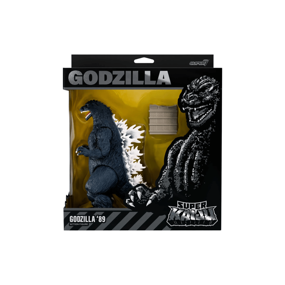 1 Godzilla Super7 Godzilla 1989 Super Kaiju Wave 01 Action Figure 5.5in
 - black, 1 of 7