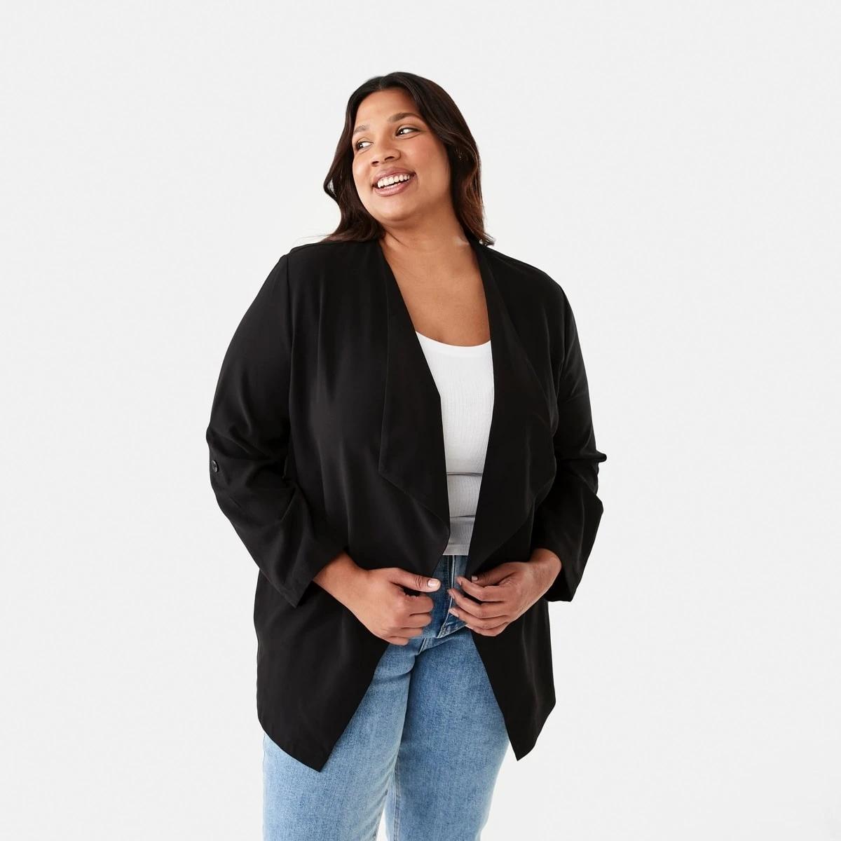 1 Curve Lightweight Waterfall Jacket Black, 1 of 7