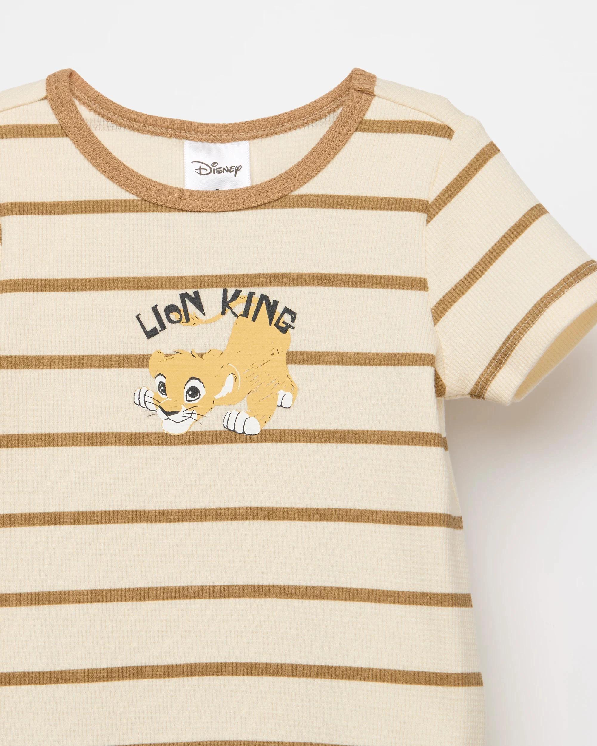 2 Baby Disney Organic Cotton Waffle Bodysuit LION KING, 2 of 2