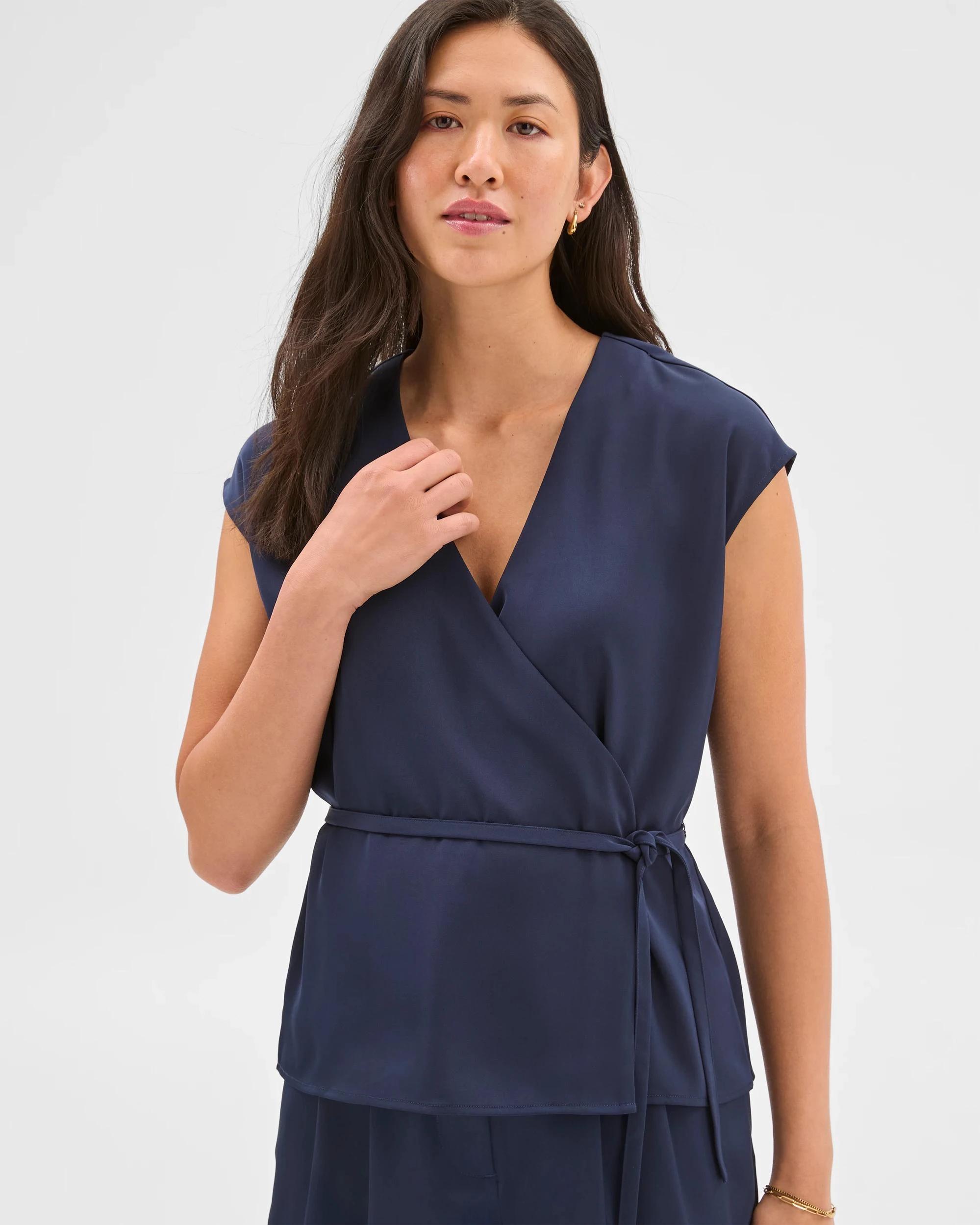 3 Tie Front Top - Preview OXFORD, 3 of 7