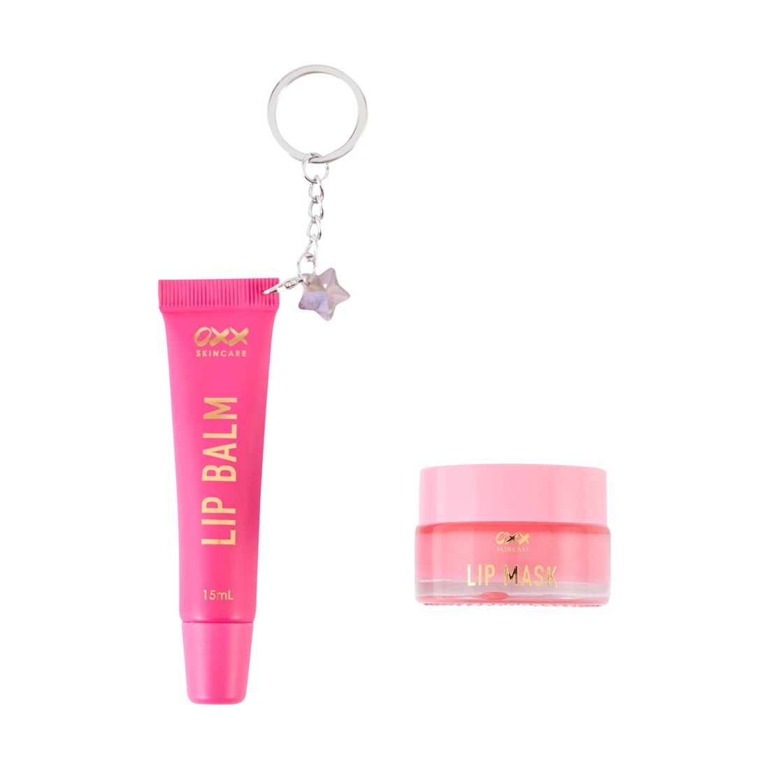 2 OXX Skincare Lip Care Duo with Keychain Set - Watermelon Scented, 2 of 6
