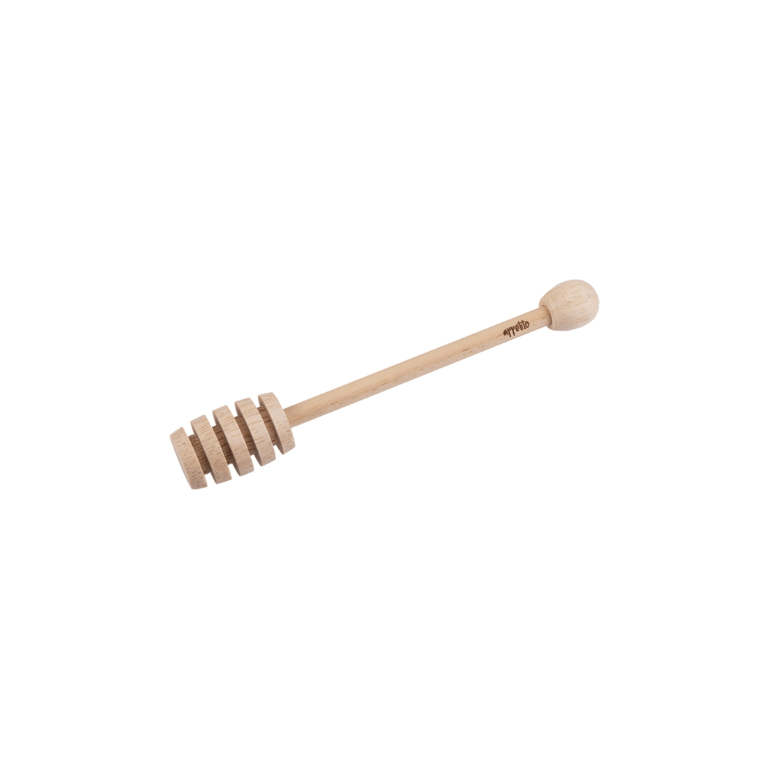 1 Appetito Wood Honey Dipper Kitchen Utensil Honey Server With Ridges For Home Use
 - Plain, 1 of 1