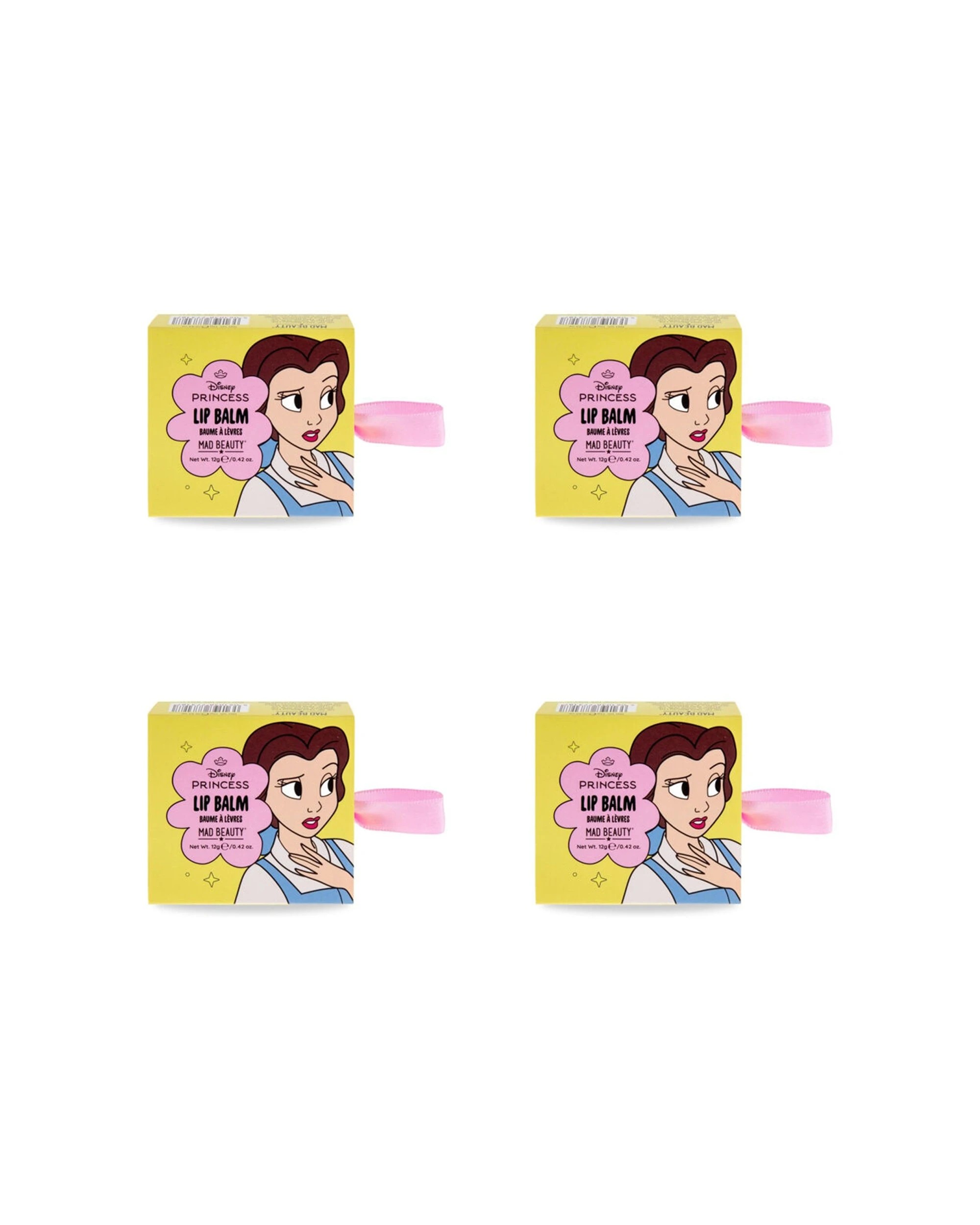 1 Disney 4PK Princess Express Yourself Scented Lip Balm Belle Vanilla - Multi, 1 of 3