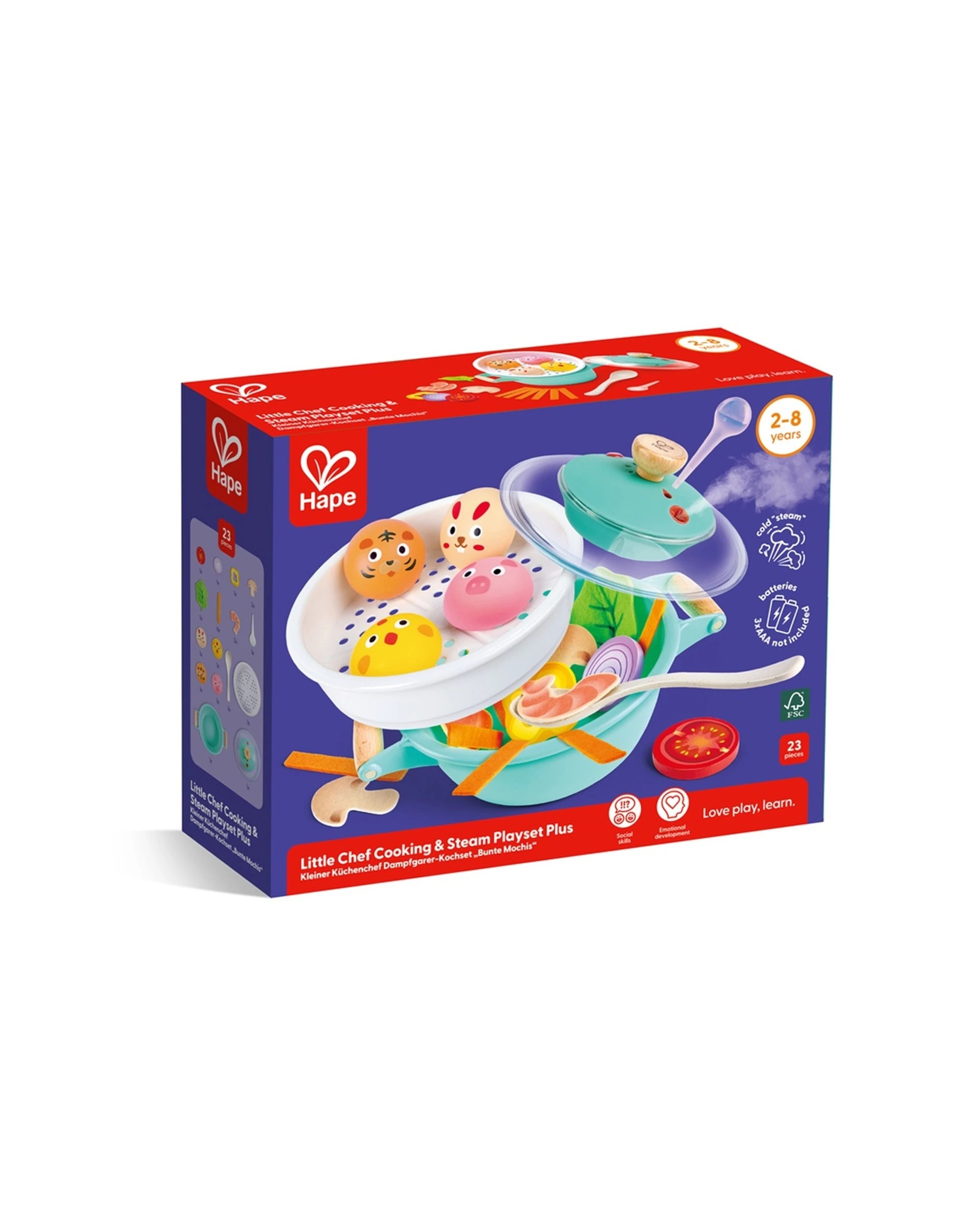 2 Hape Little Chef Cooking & Steam Playset With Realistic Sound Mist - Blue, 2 of 4