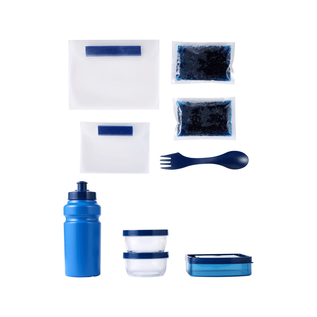 2 10 Piece Blue Tie Dye Lunch Set, 2 of 8