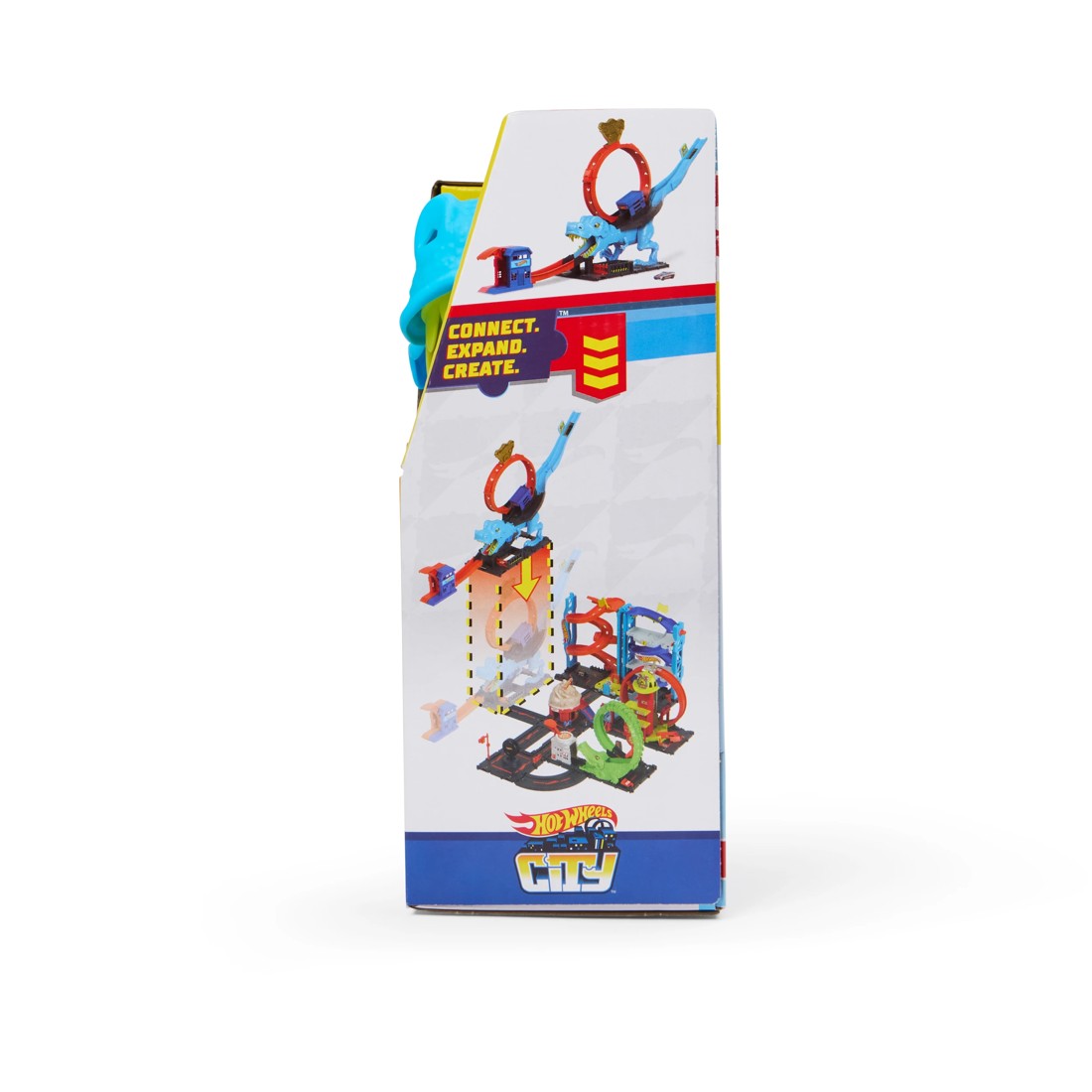 4 Hot Wheels City T-Rex Chomp Down Playset, 4 of 8