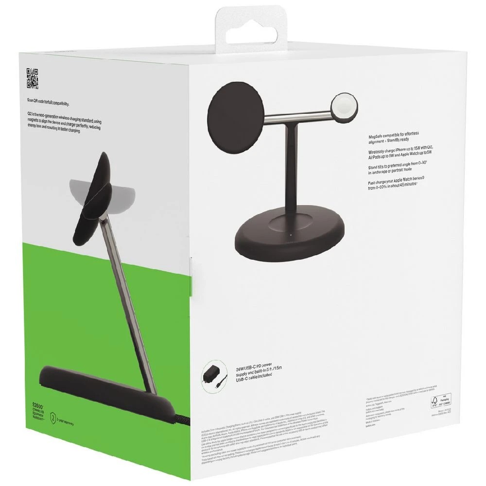 7 Belkin BoostCharge Pro 15W Qi2 3-in-1 Wireless Charger Black, 7 of 9