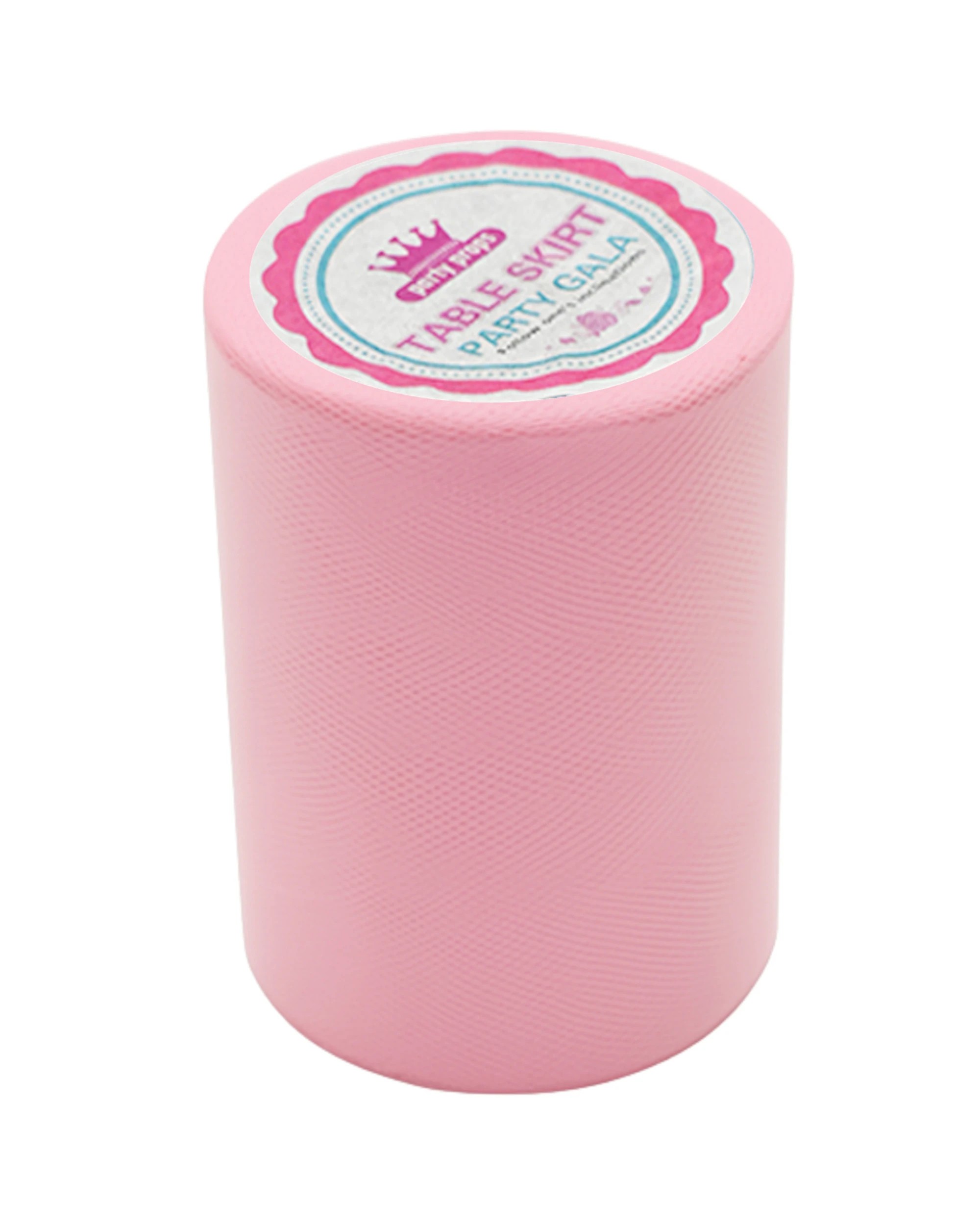 1 Party Maker Light Table Skirt Tulle Roll 274cm - Pink, 1 of 2