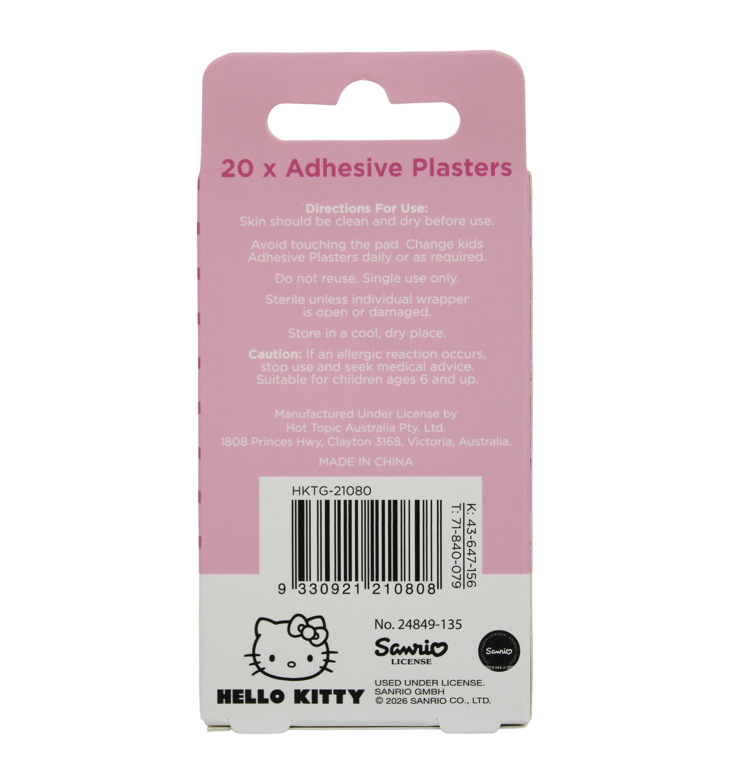 2 20 Pack Hello Kitty Adhesive Plasters, 2 of 4