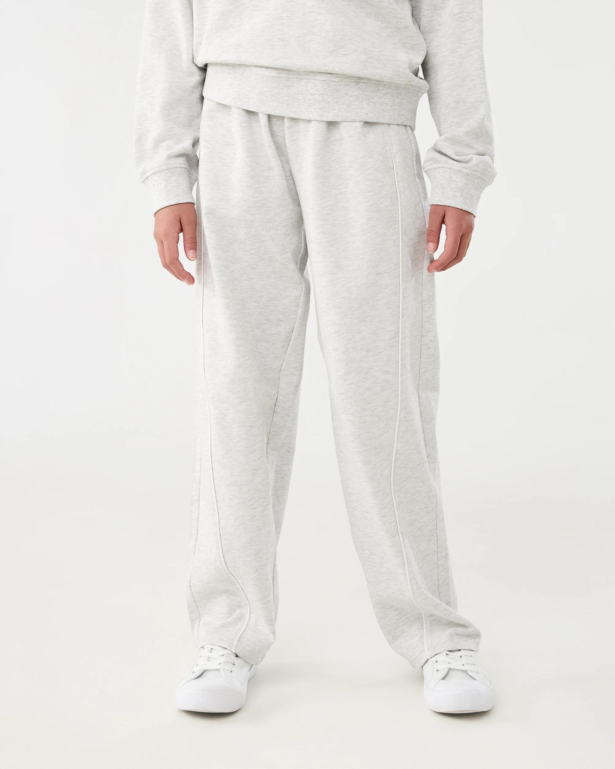 1 Barrel Leg Trackpants Wht Marle, 1 of 8