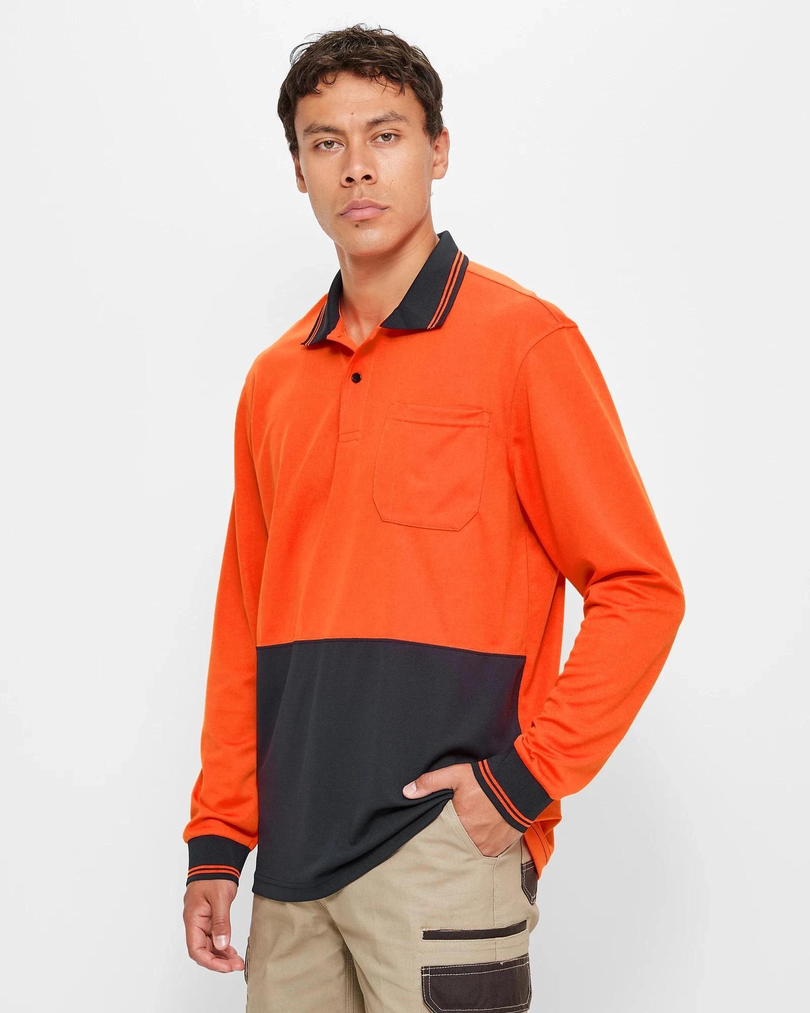 3 Graphite Hi-Visibility Polo Shirt ORANGE, 3 of 5