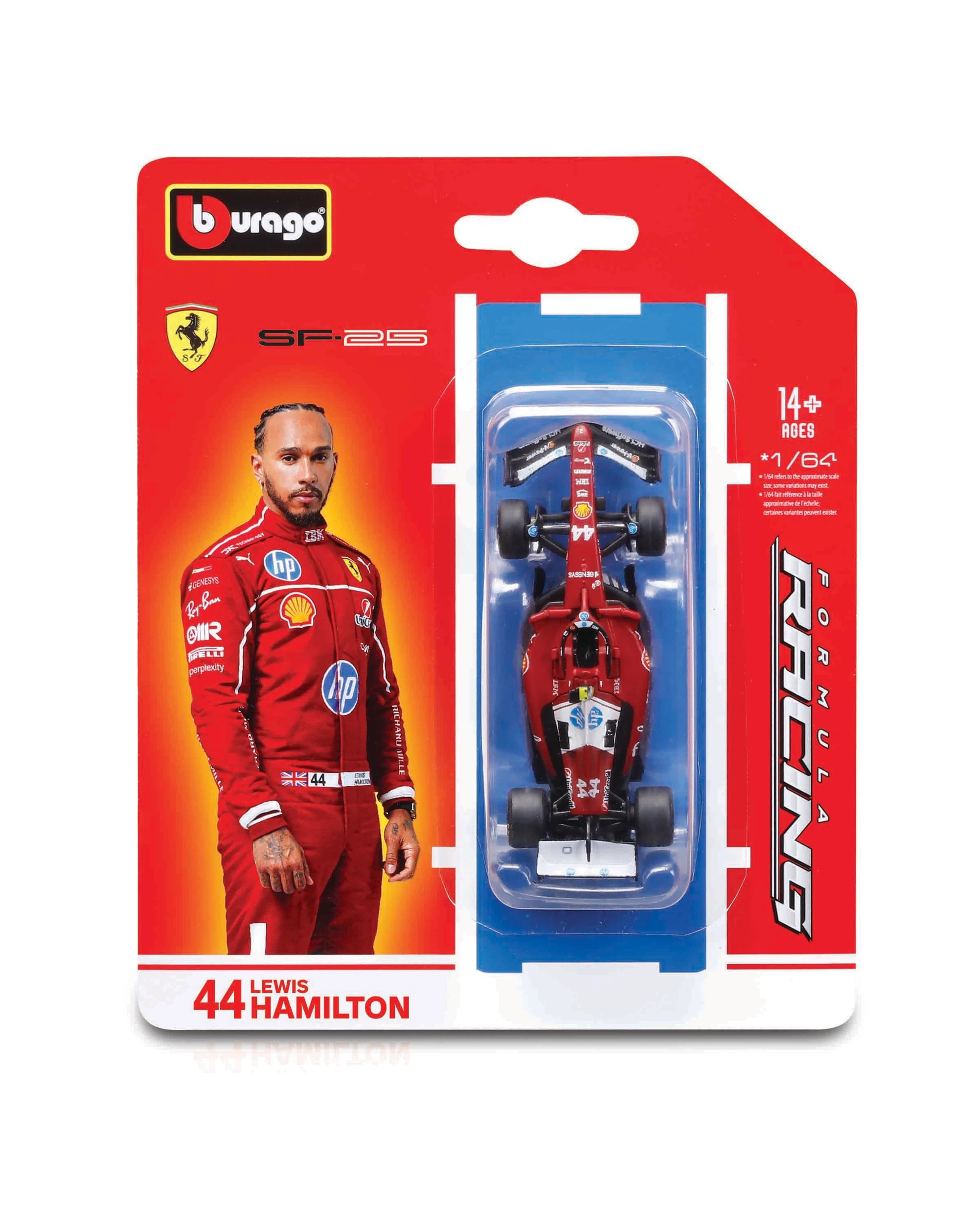 3 Bburago Die Cast 1:64 Formula 1 Car - Assorted - Multi, 3 of 10