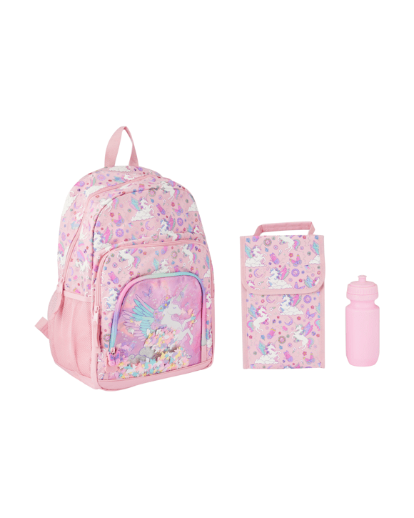 3 Piece Unicorn Backpack Set