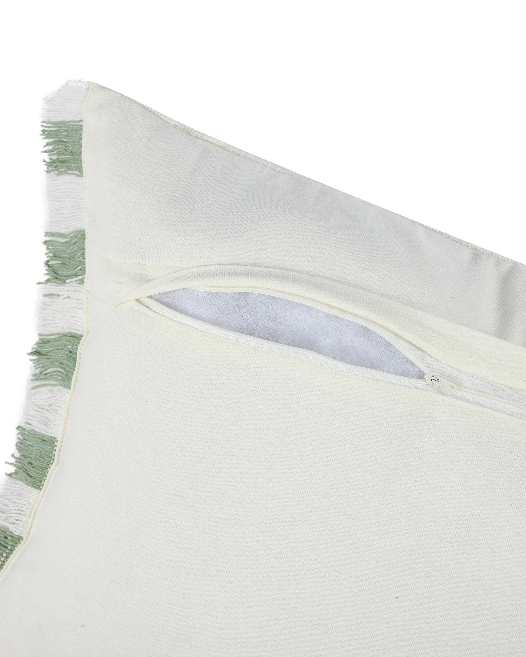 4 Stripe Cushion - Green, 4 of 4