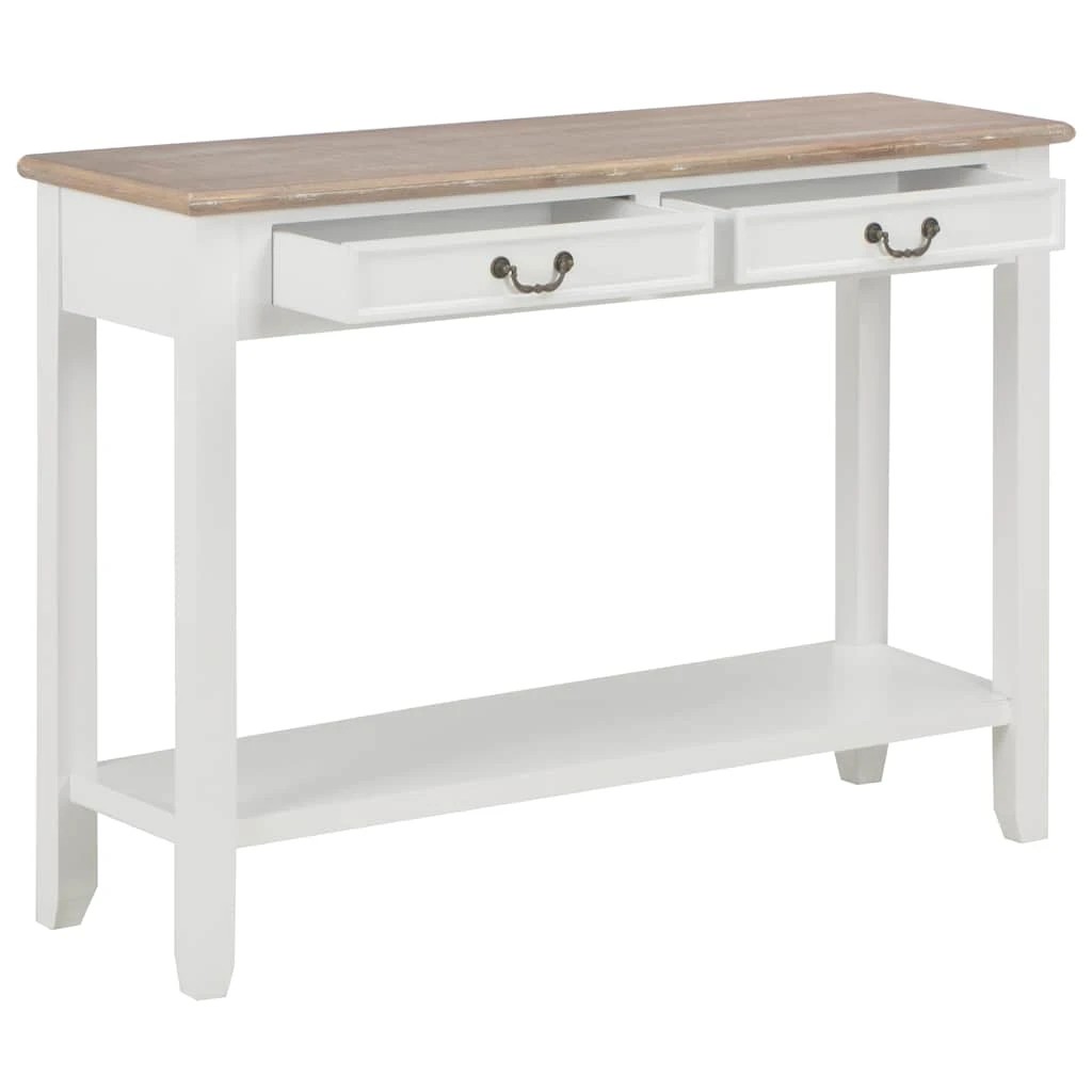 2 vidaXL Console table Ample Storage - White, 2 of 10