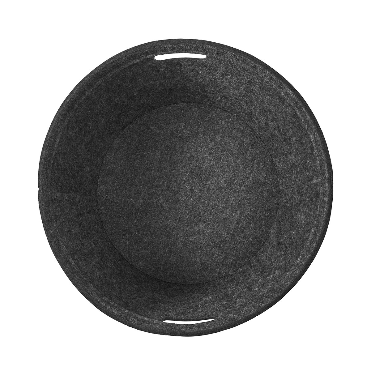 5 Round Felt Basket - Charcoal, 5 of 5