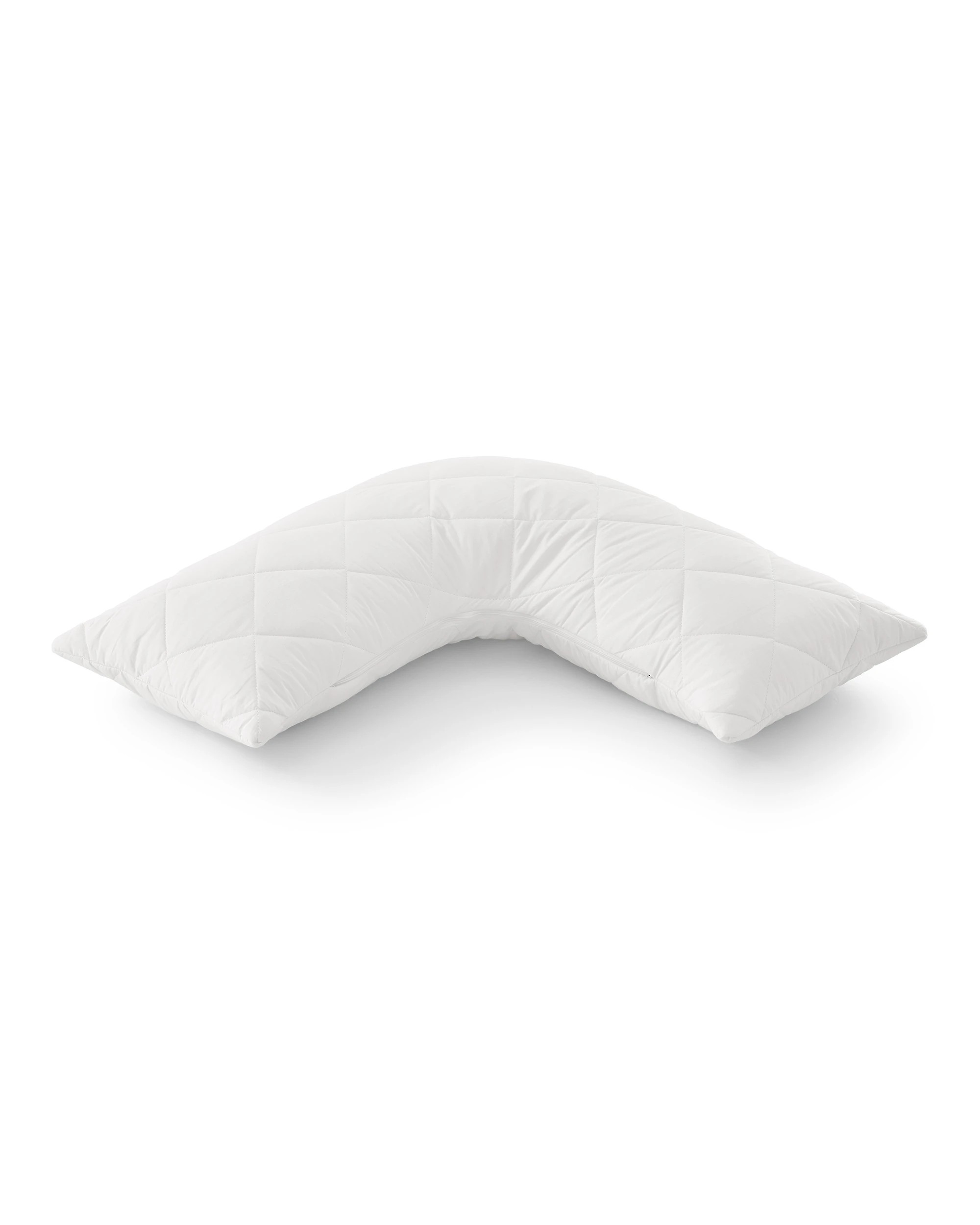 2 ESSN Healthguard Allergy Sensitive Cotton Cover Quilted Waterproof Pillow Protector (Twin Pack) V shape - White, 2 of 9