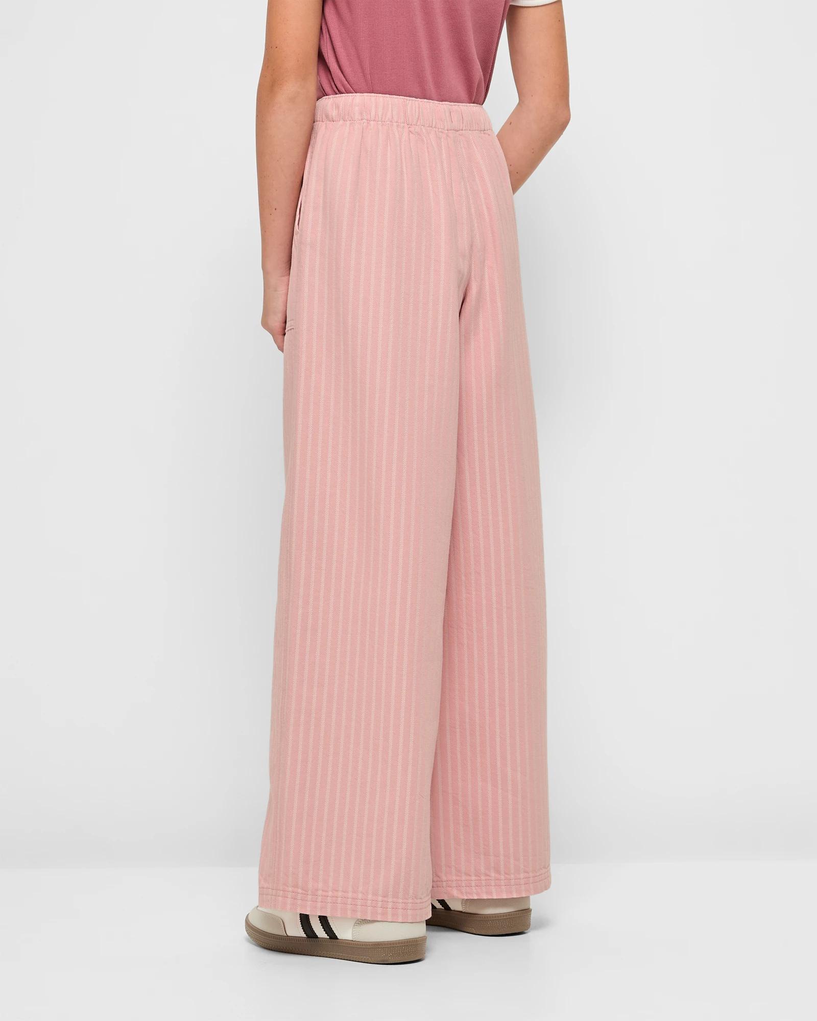 3 Target Wide Leg Textured Denim Pull On Pant PINK, 3 of 6