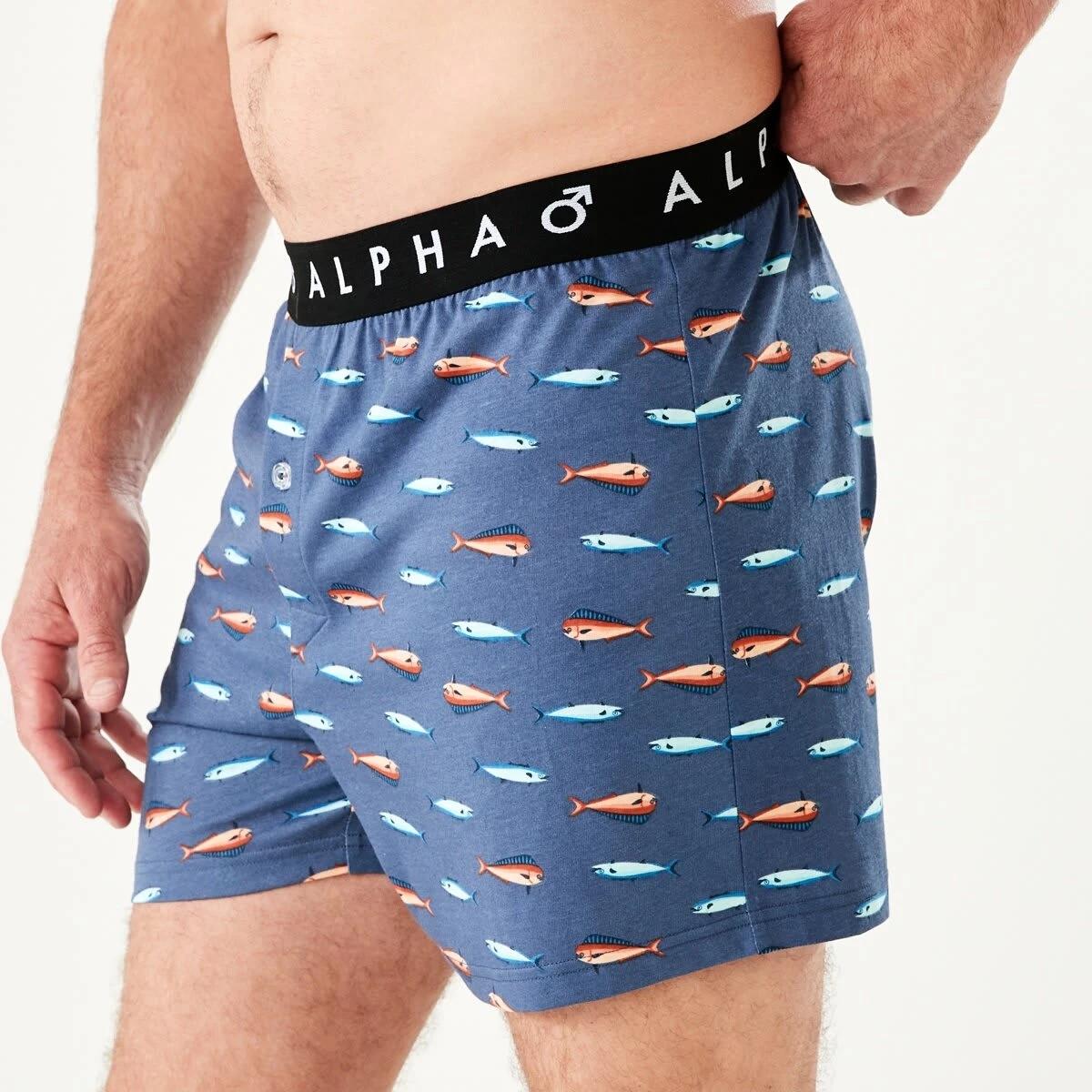 2 Printed Jersey Boxers TIMELESS FISH, 2 of 6