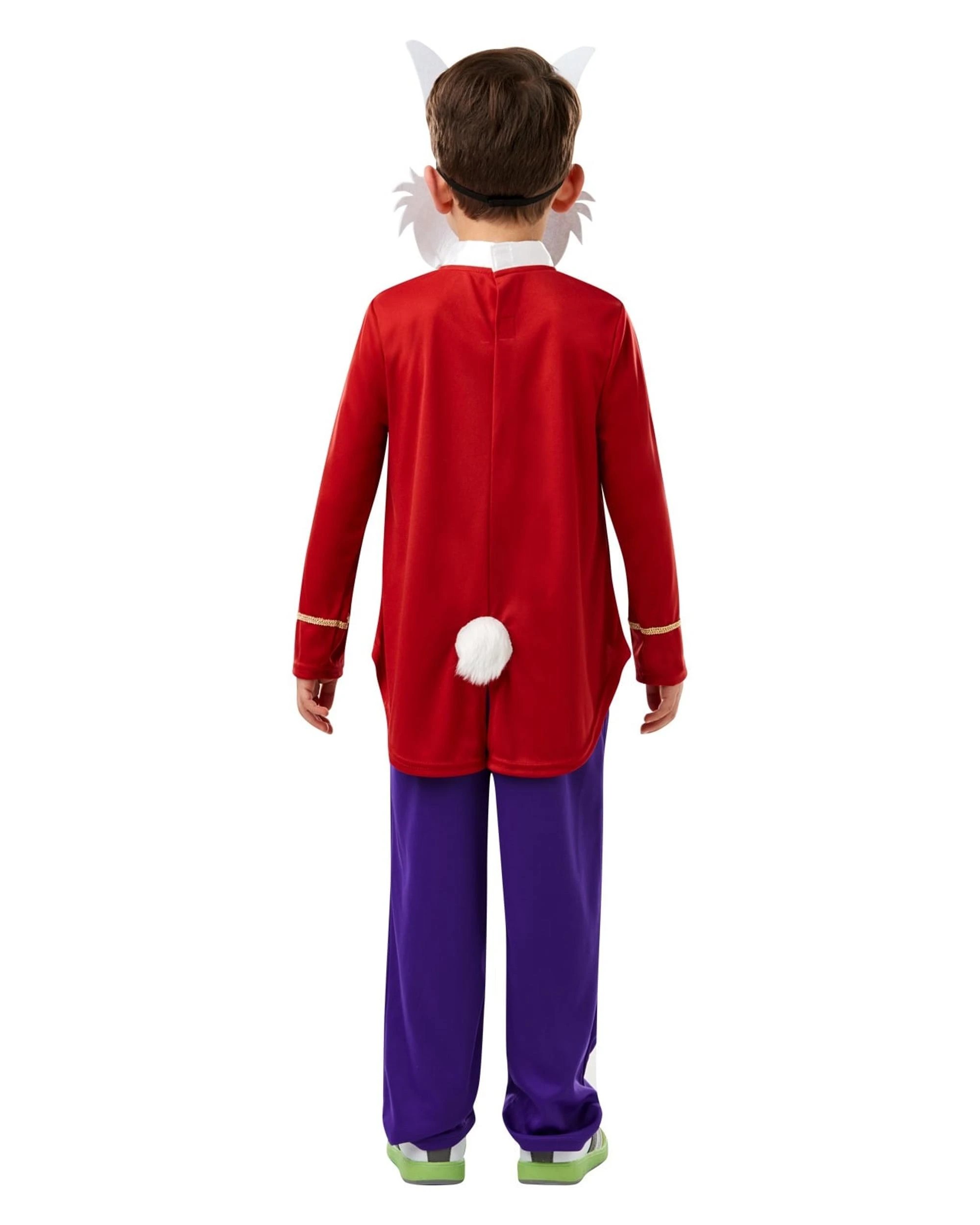 4 Disney Alice in Wonderland White Rabbit Costume Size Large, 4 of 5