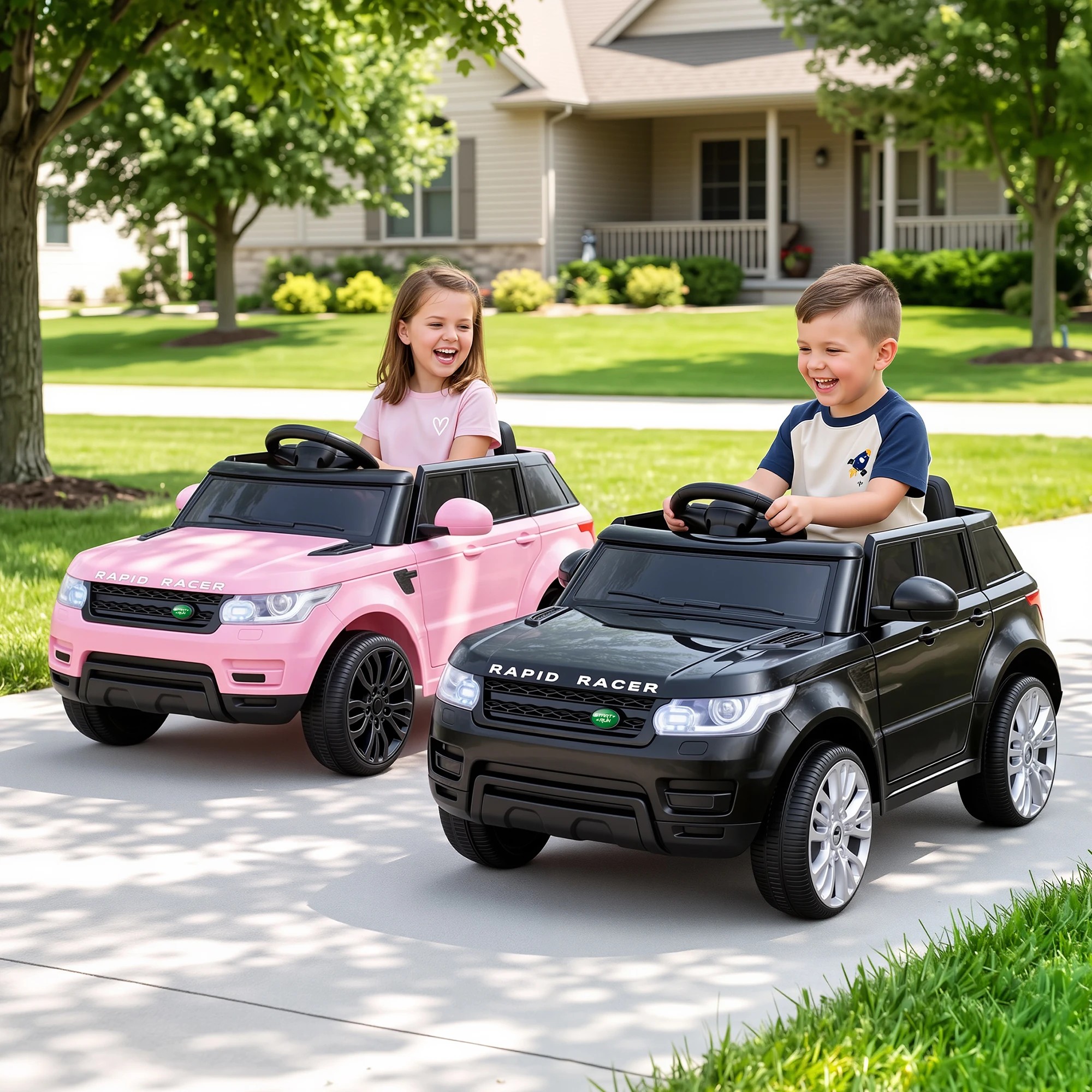 2 Rigo Kids Electric Ride On Car 2x Ride-On Toy with Remote Control Horn Music - Multi, 2 of 9