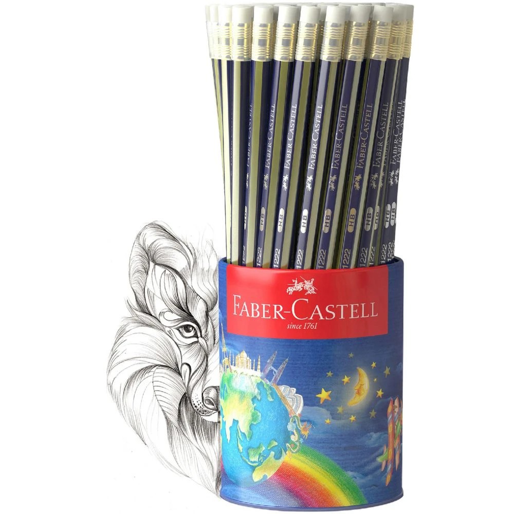 3 Faber-Castell Goldfaber Eraser Tip Graphite Pencil HB 72 Pack, 3 of 5