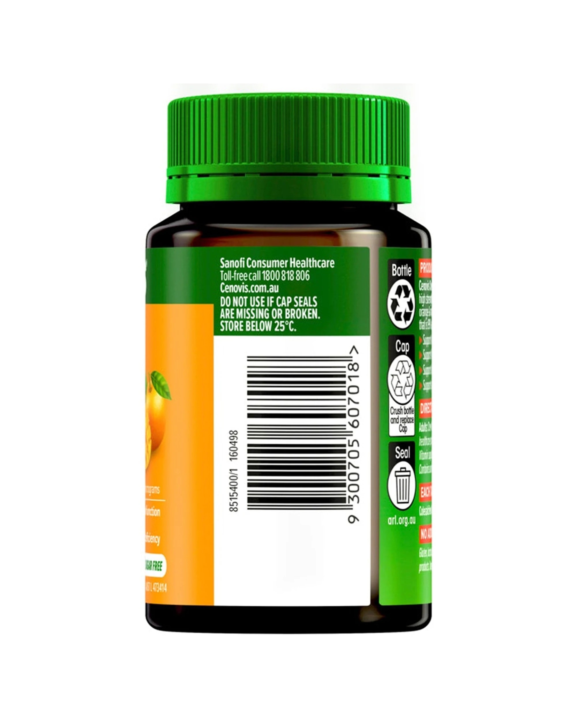 2 Cenovis 90pc Chewable Vitamin D 1000IU Tablets Mango Flavour, 2 of 7