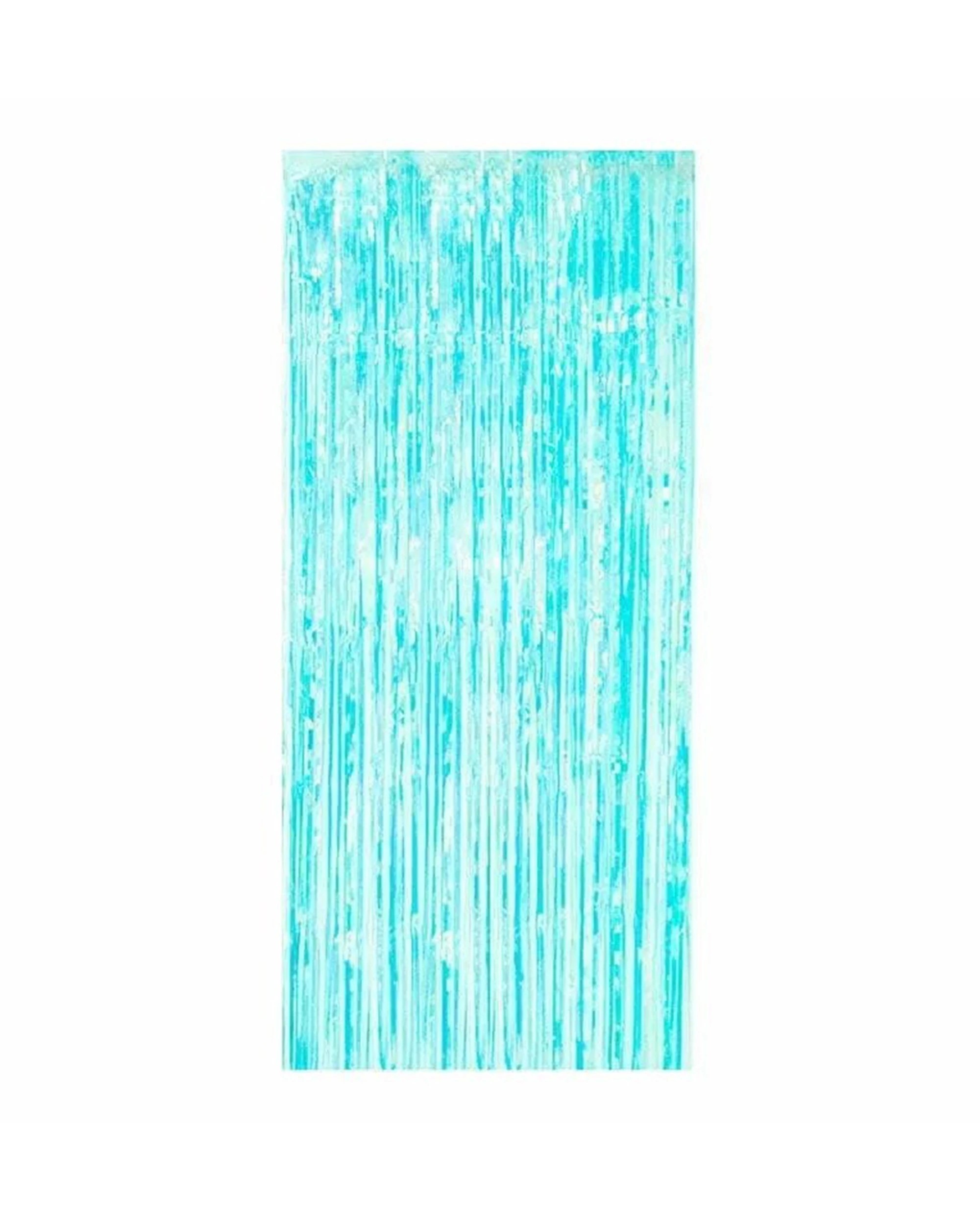 1 Party Maker Door Curtain Iridescent Event Decor Party Use 1m x 2m - Blue, 1 of 1