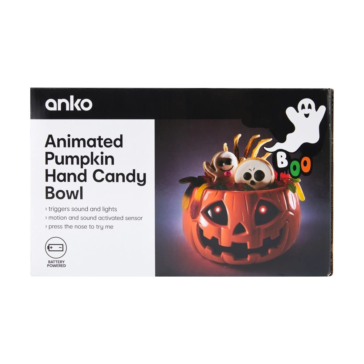9 Animated Pumpkin Hand Candy Bowl, 9 of 9