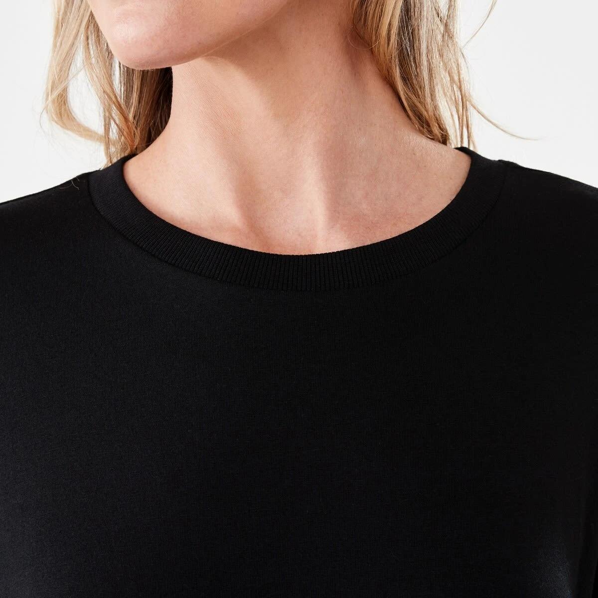 5 Short Sleeve Cotton Modal T-shirt BLACK, 5 of 6