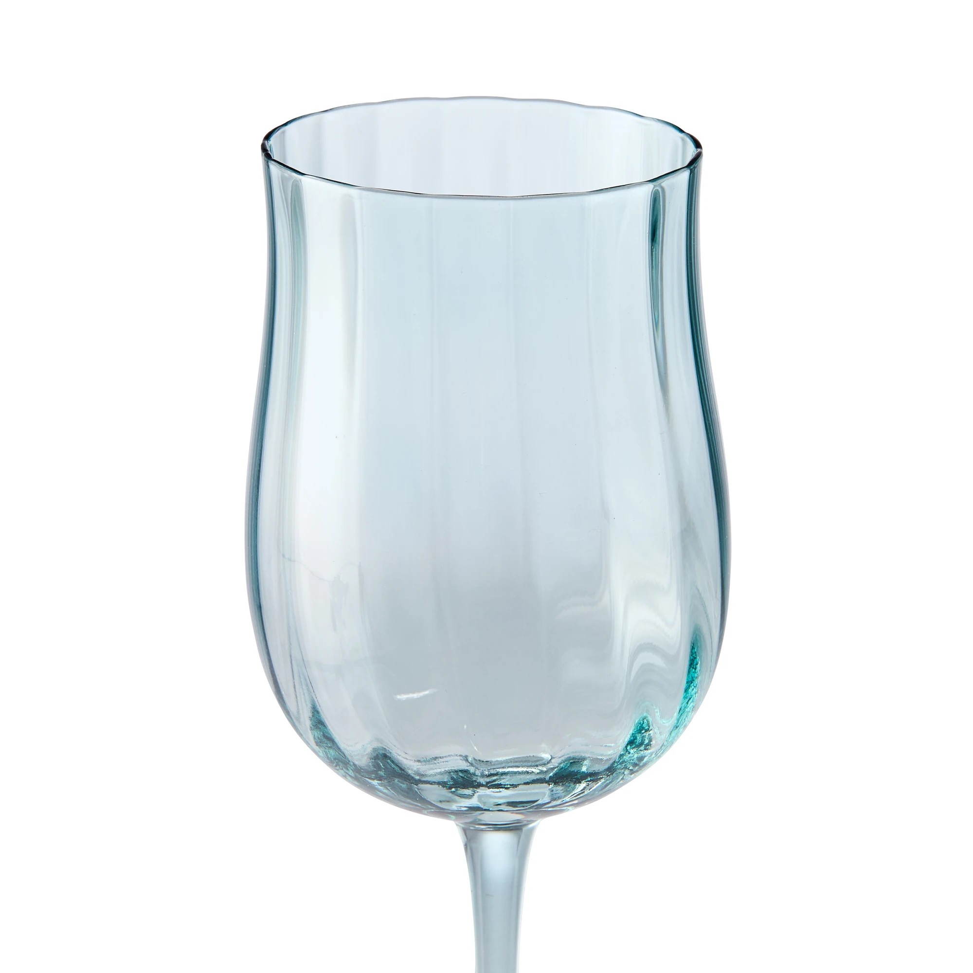 4 4 Green Tulip Wine Glasses, 4 of 7