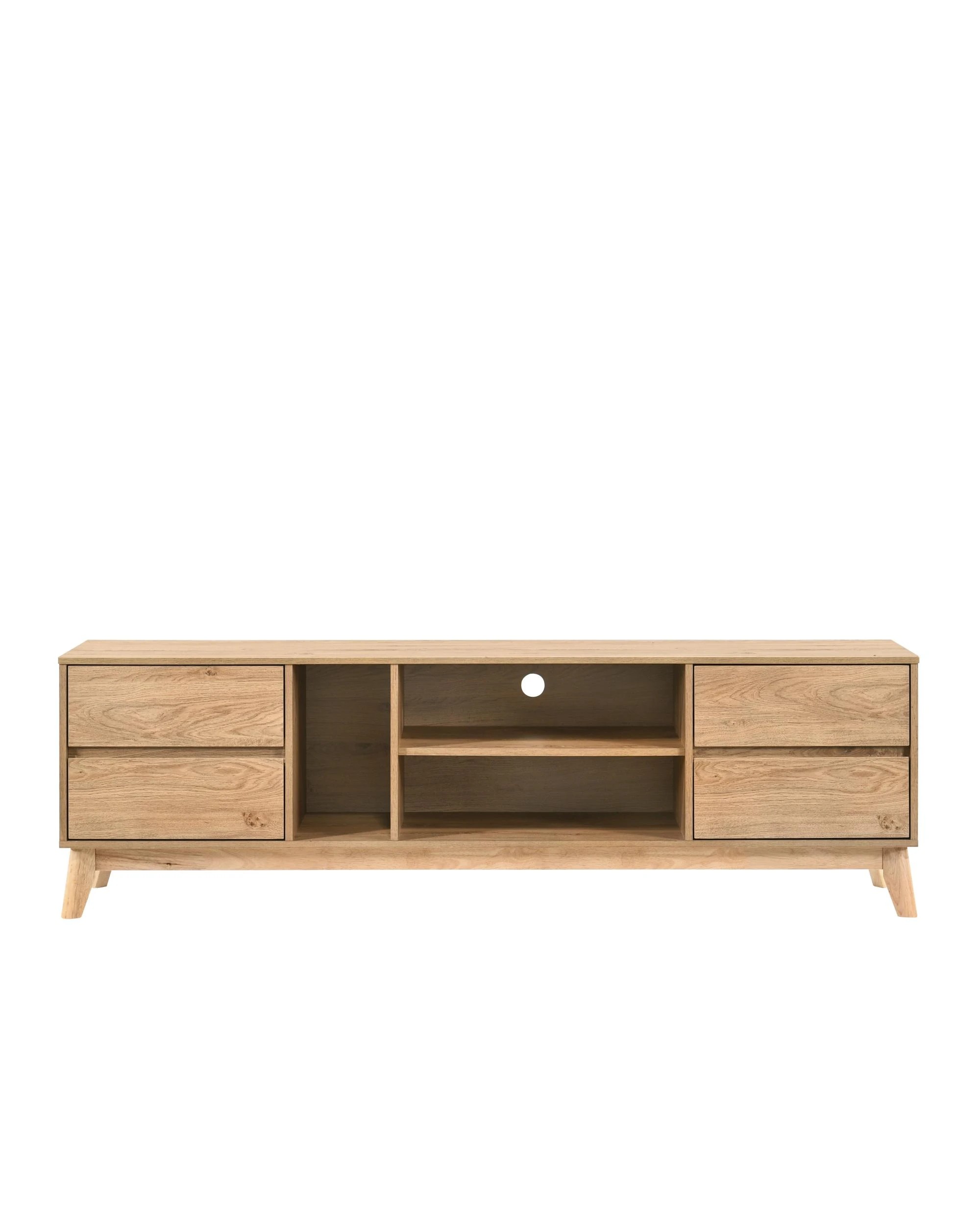 4 Kodu TV Entertainment Unit 180W 4 Drawers - Natural, 4 of 8