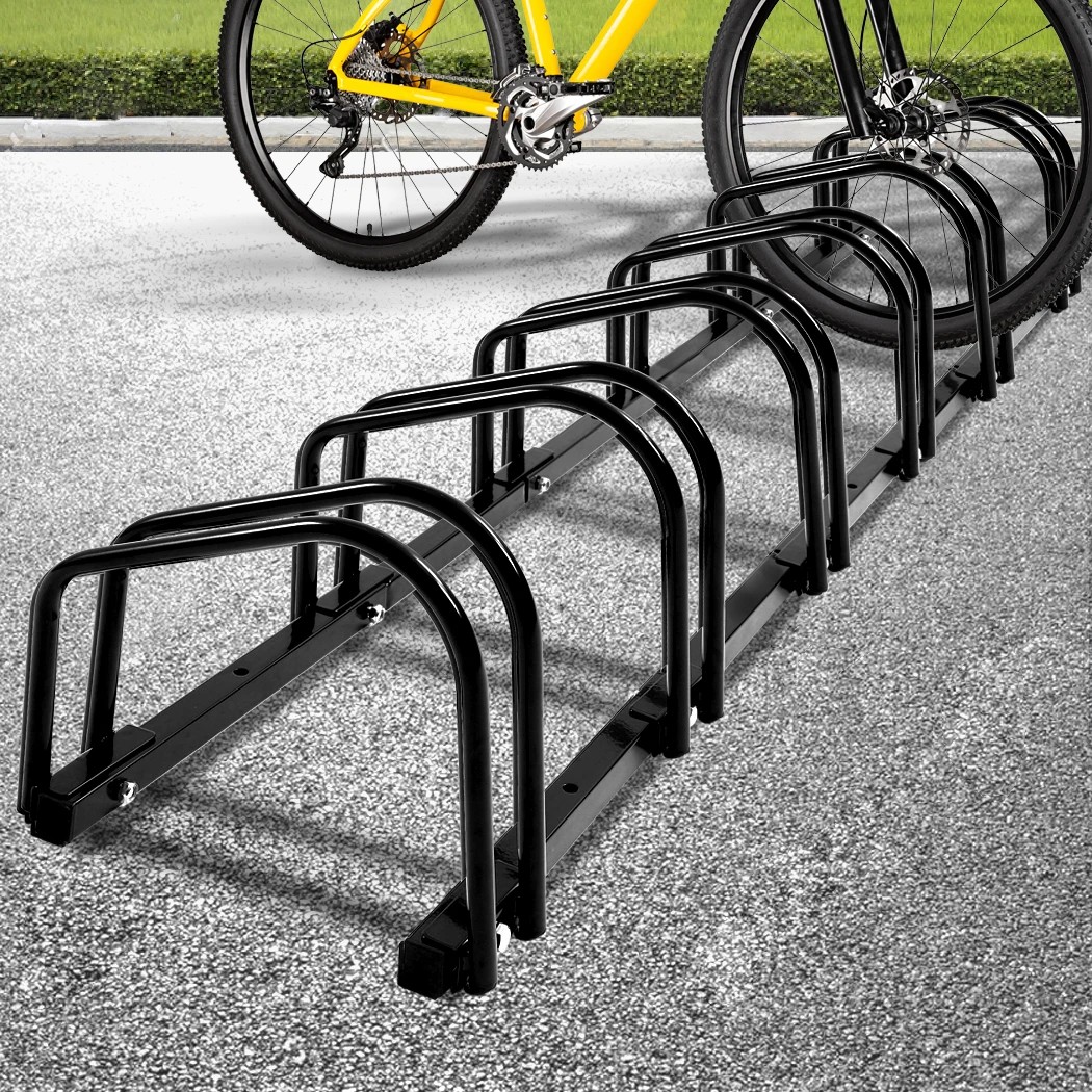 7 Monvelo Bike Storage Rack 6 Bicycle Stand Adjustable Garage Floor Parking Stand, 7 of 7