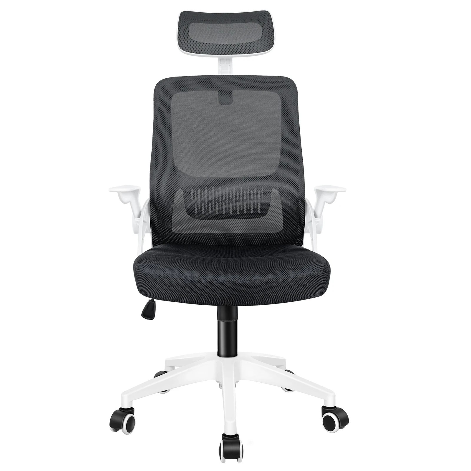 3 Alfordson Mesh Office Chair Executive Tilt Seat Gaming Racing Computer - White Black, 3 of 10