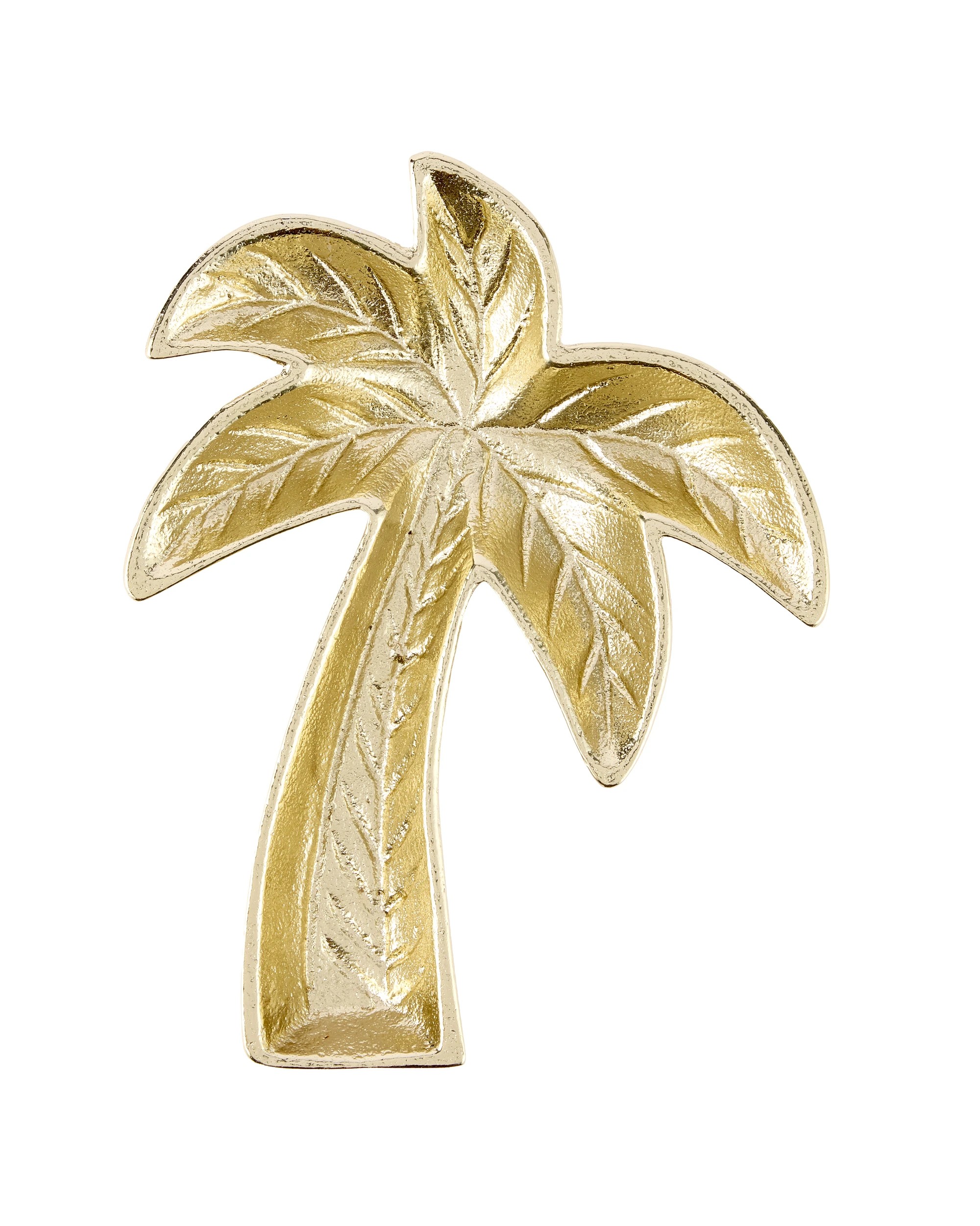 3 Brass Palm Trinket Tray, 3 of 6