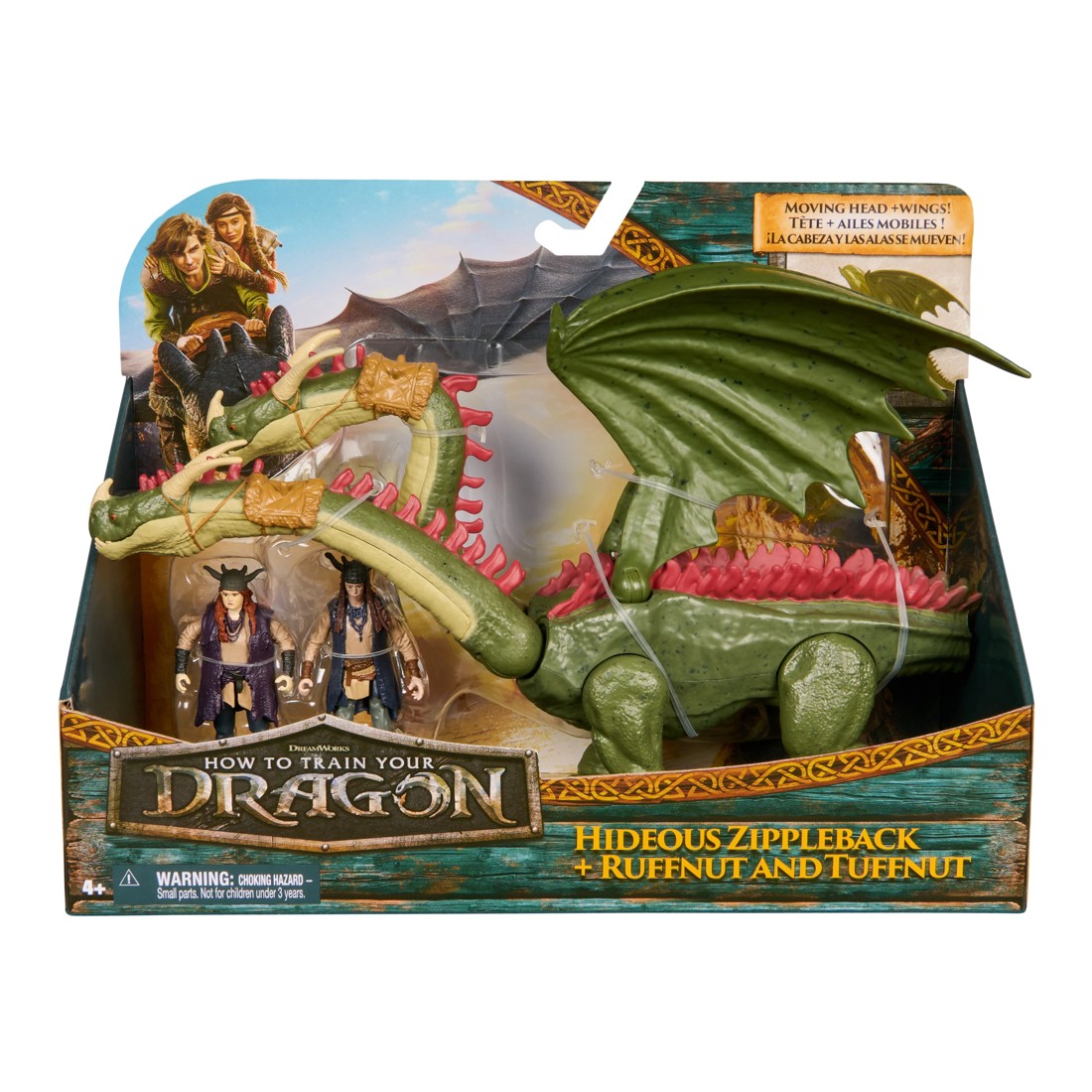 1 How To Train Your Dragon Hideous Zippleback and Ruffnut & Tuffnut Action Figure Set, 1 of 7